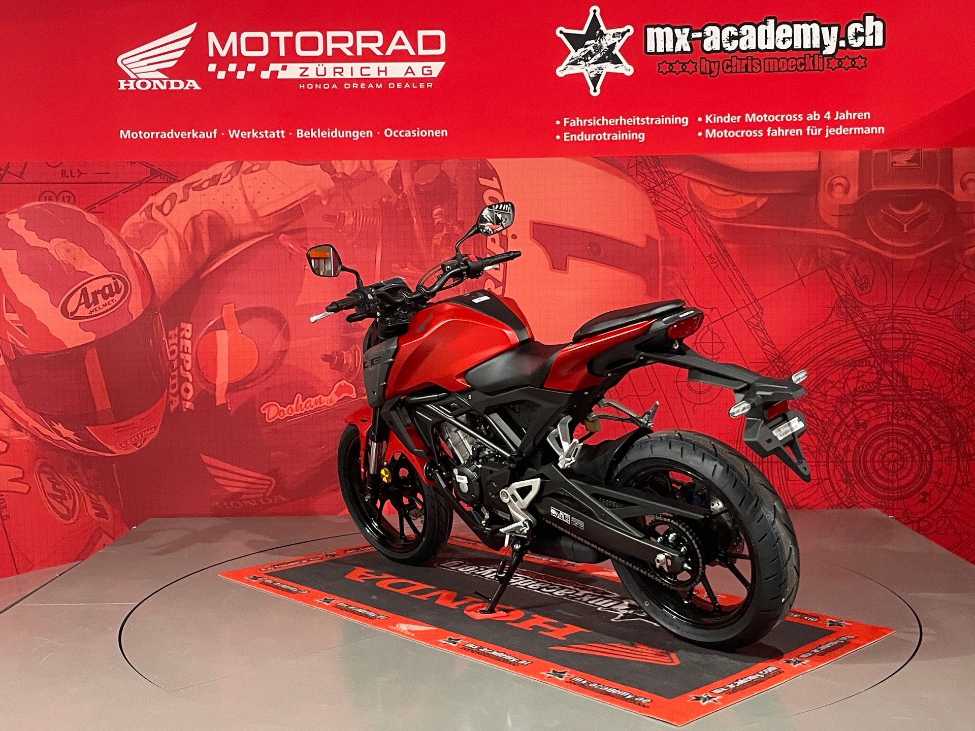HONDA CB 125 R *Neufahrzeug**Matte Pearl Diaspro Red**-image-7