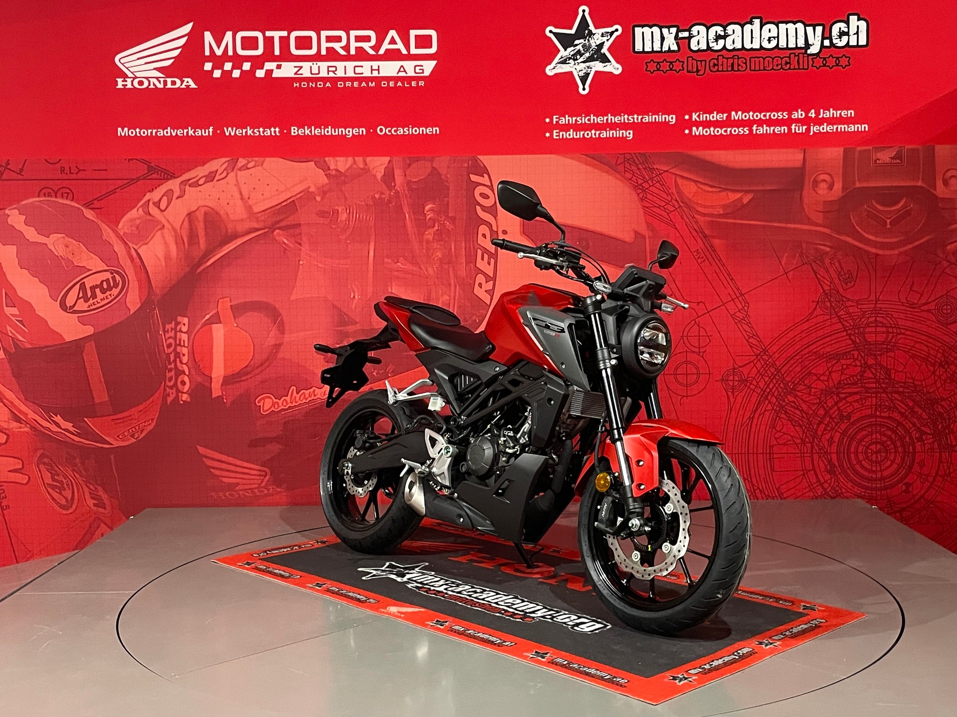 HONDA CB 125 R *Neufahrzeug**Matte Pearl Diaspro Red**-image-6