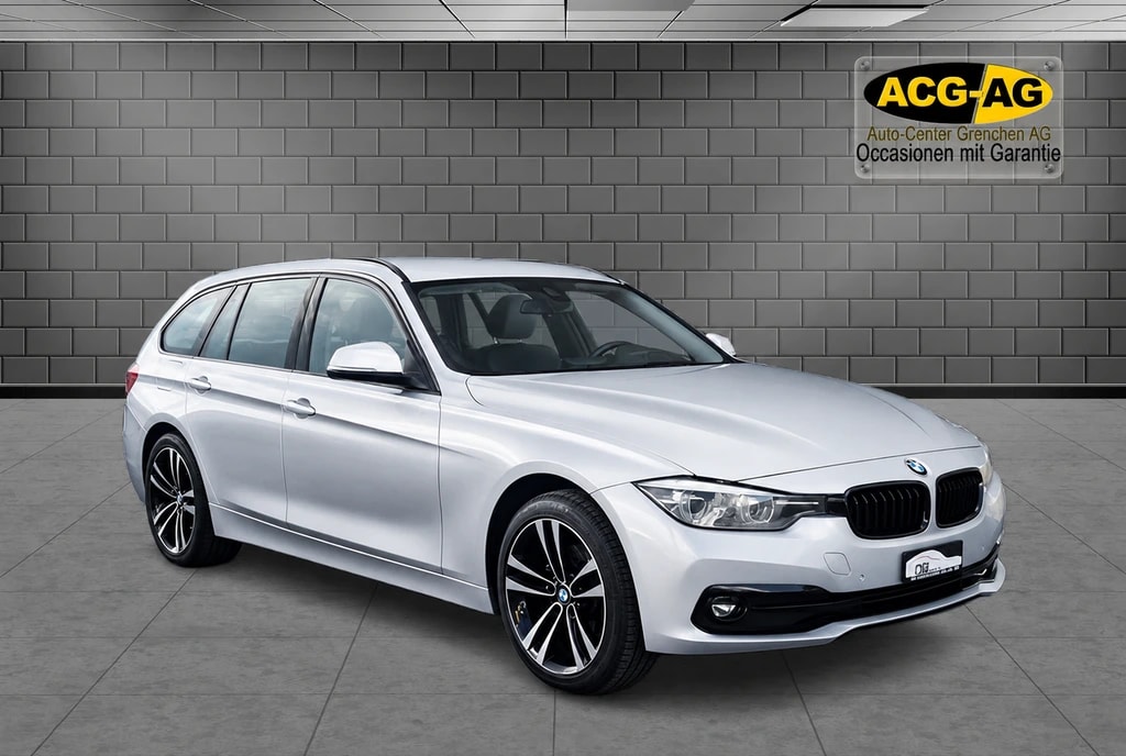 BMW 320d xDrive Touring Edition Sport Line Steptronic ** Gr.Navi ** Parkhilfe v+h ** Teilleder ** RF-Kamera ** Frisch ab MFK **-image-0