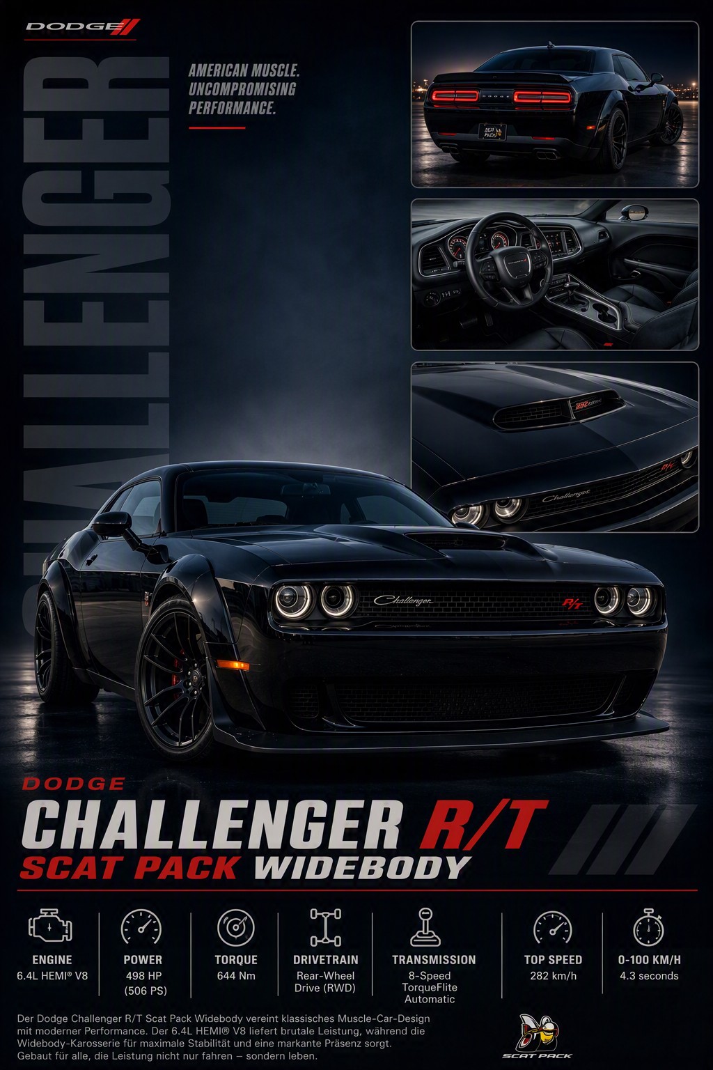 DODGE 6.4 V8 HEMI SRT Scat Pack-image-0