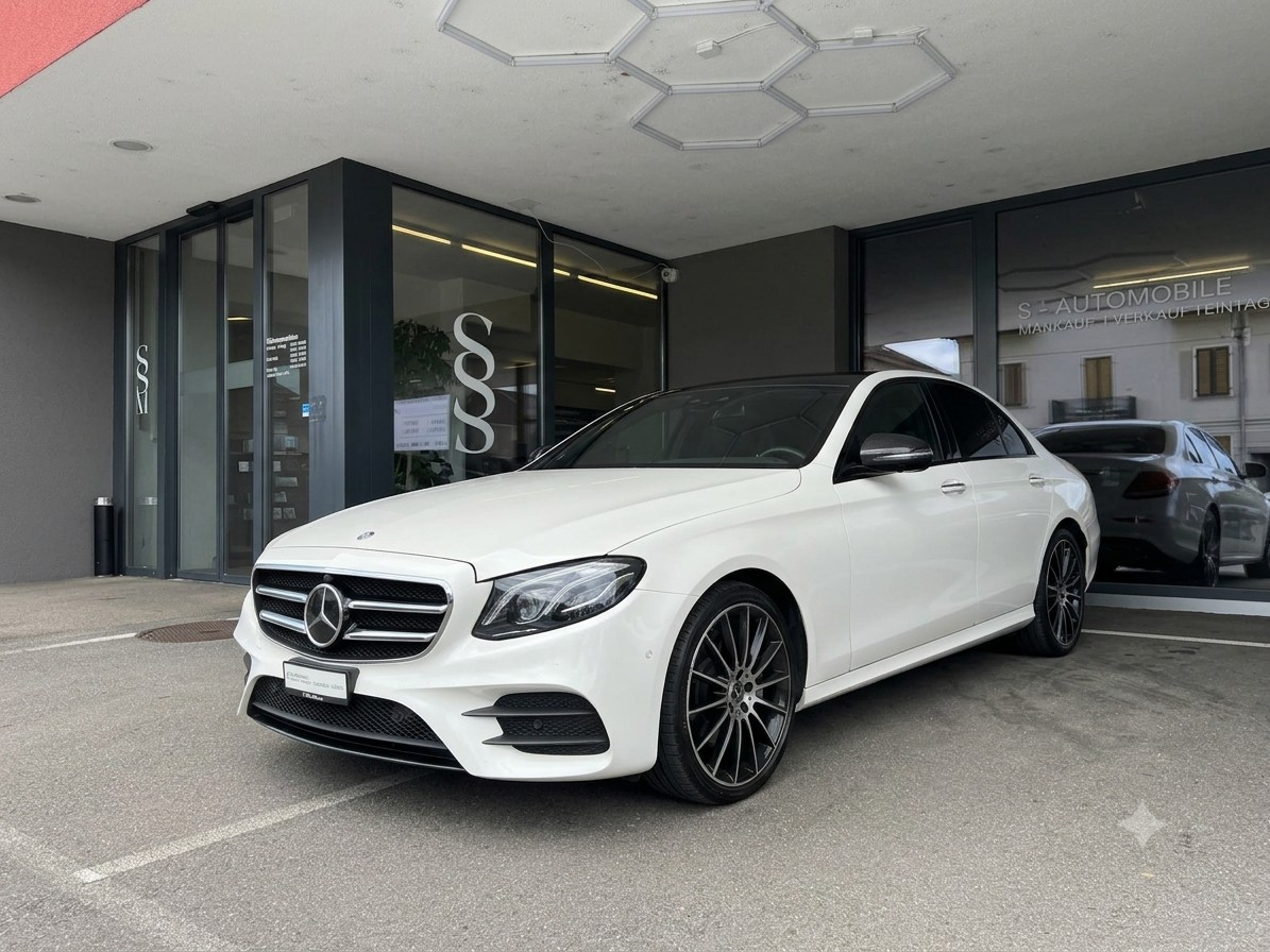 MERCEDES-BENZ E 400 AMG Line *Pano-Dach* *Burmester Surround Sound* *360 Kamera* *CH-Fahrzeug*4Matic 9G-Tronic-image-0