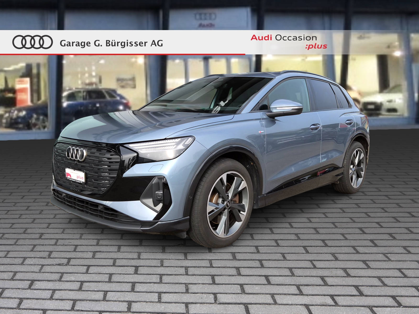 AUDI Q4 e-tron 45 quattro Geysirblau Metallic-image-0