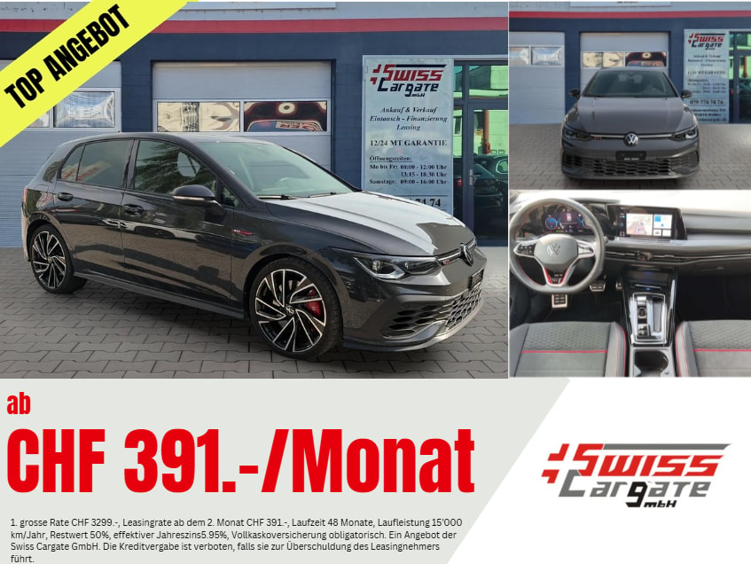 VW Golf 2.0 TSI GTI Clubsport DSG Black Style mit Harman/Kardon Soundsystem & Rückfahrkamera + kompl. Winterräder