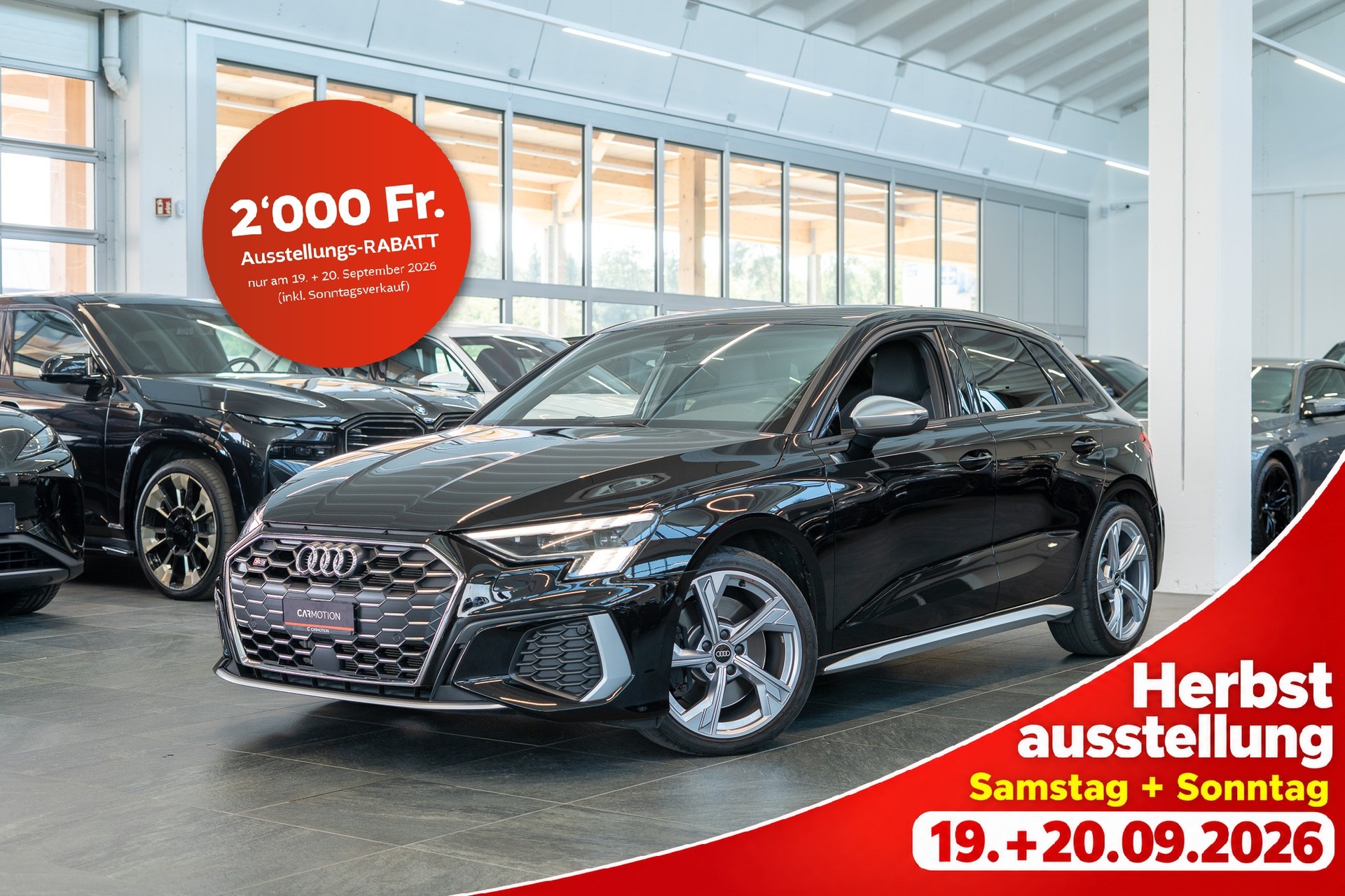 AUDI S3 Sportback 2.0 TFSI quattro S-Tronic / CH-Fahrzeug / Virtual Cockpit / Rückfahrkamera-image-0