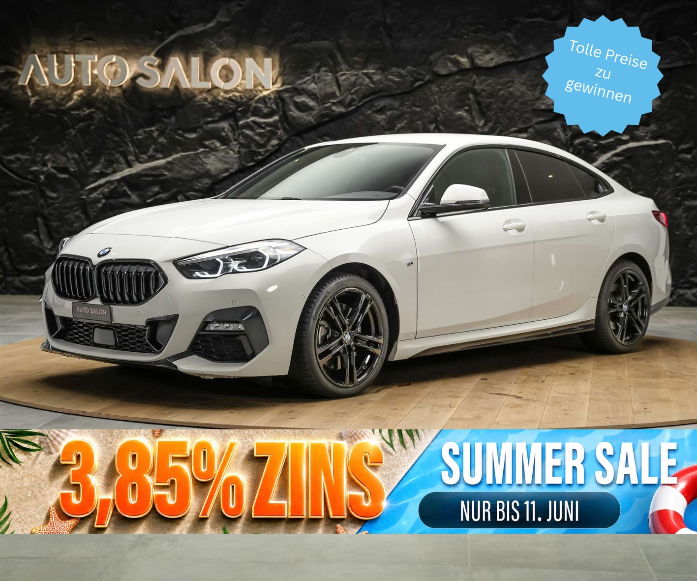 BMW 220d Gran Coupé xDrive M Sport Steptronic *CH-Auto*Leder Sitze*Sitzheizung*Rückfahrkamera*-image-0