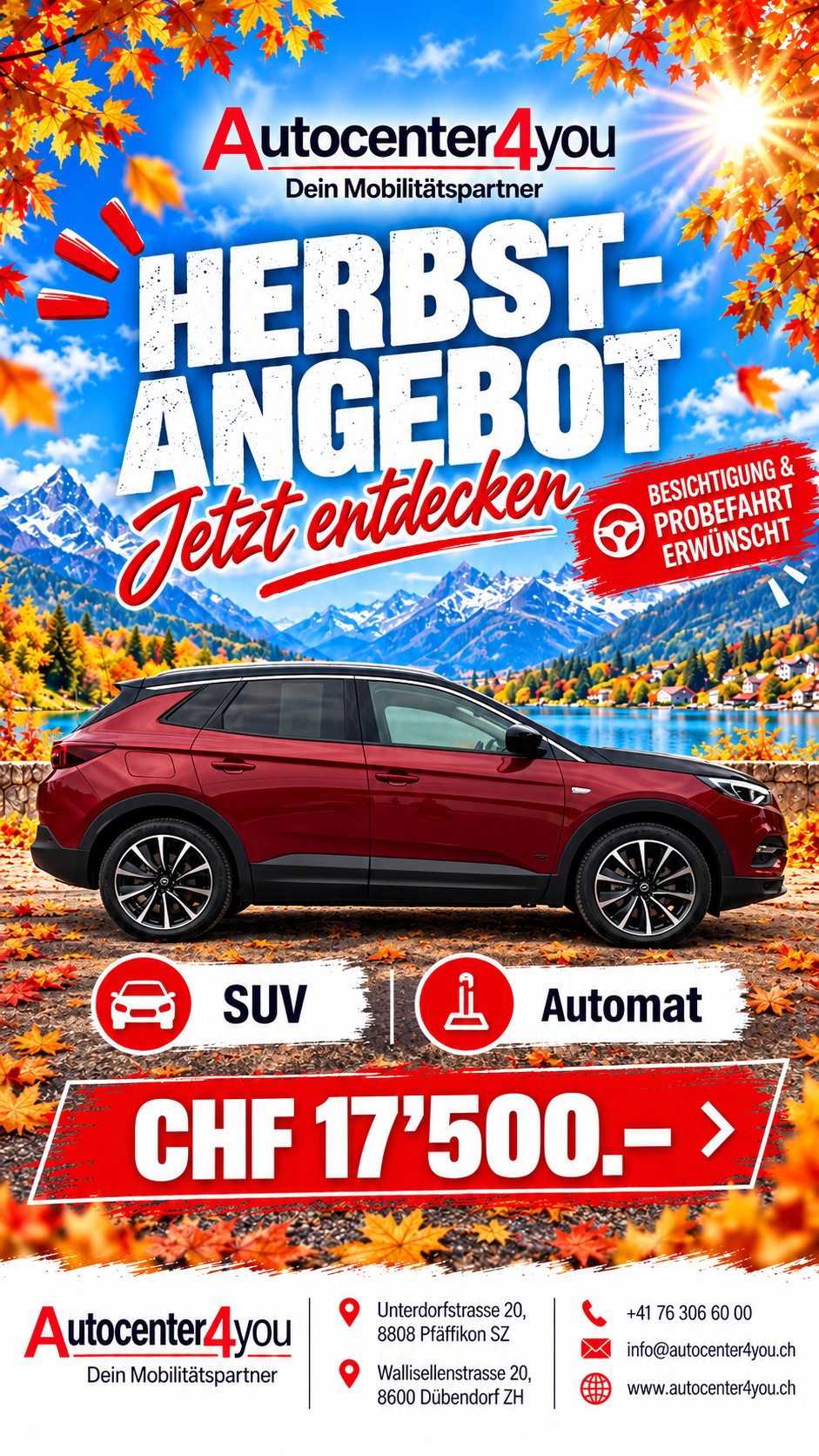 OPEL Grandland X 1.6 Hybrid4 Ultimate Automatik / Red Black Ruby-image-0
