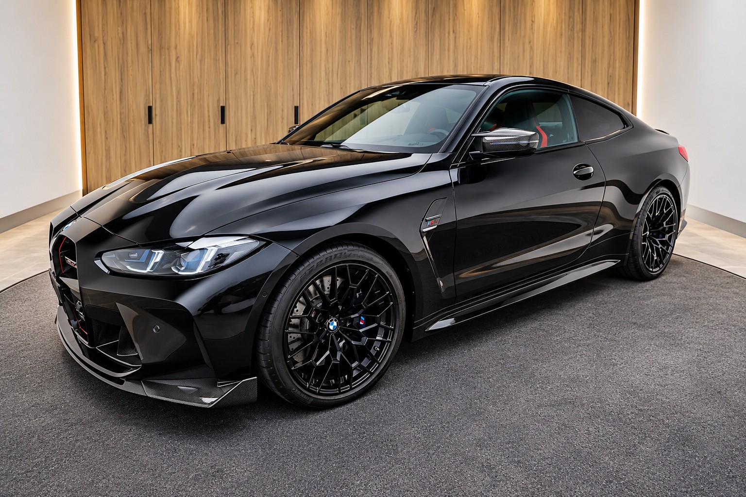 BMW M4 CS Coupé ganz in Schwarz-image-0