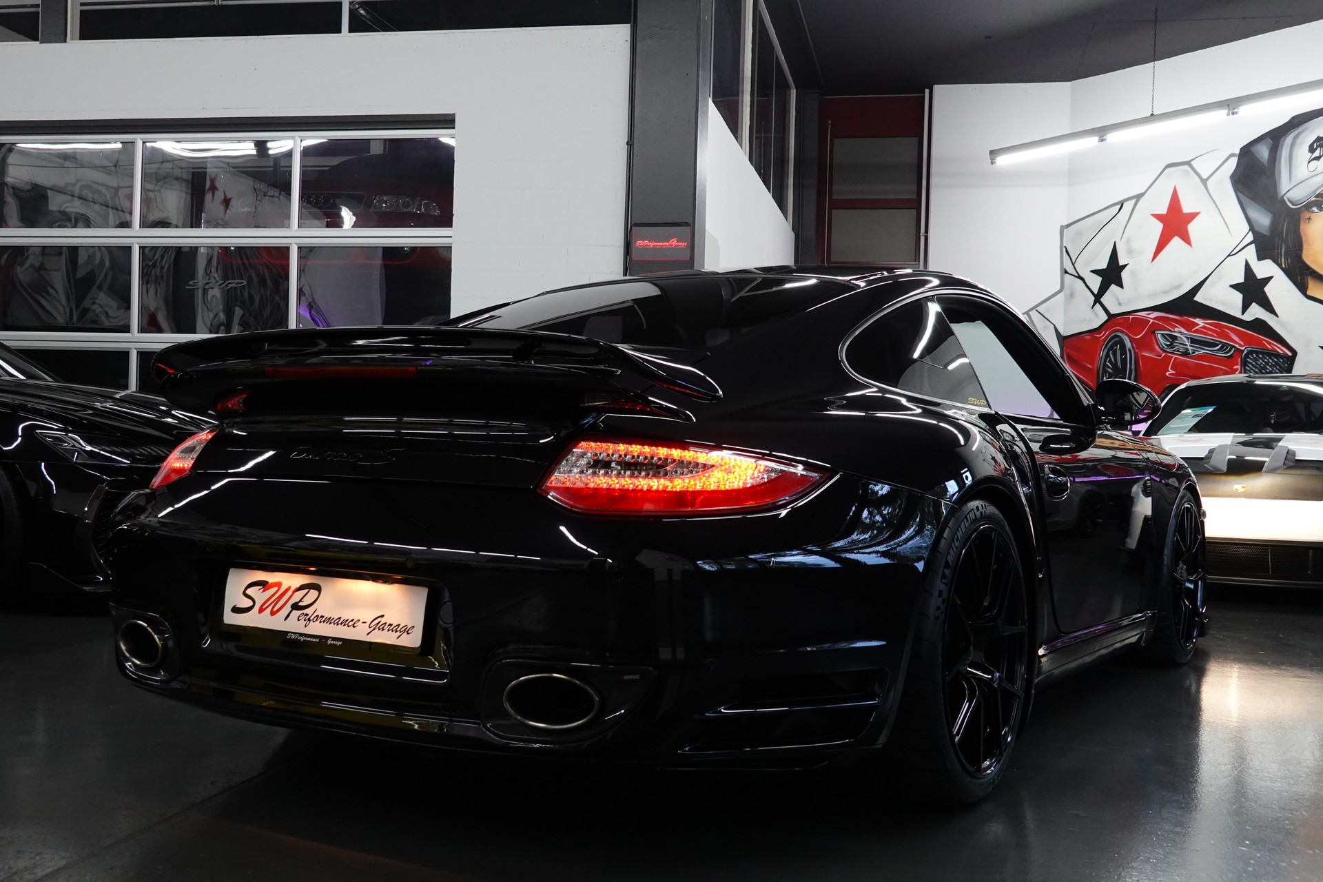 PORSCHE 911 TURBO S 997.2 PDK BLACK CH-FZ AKRAPOVIC KW-V3-image-59