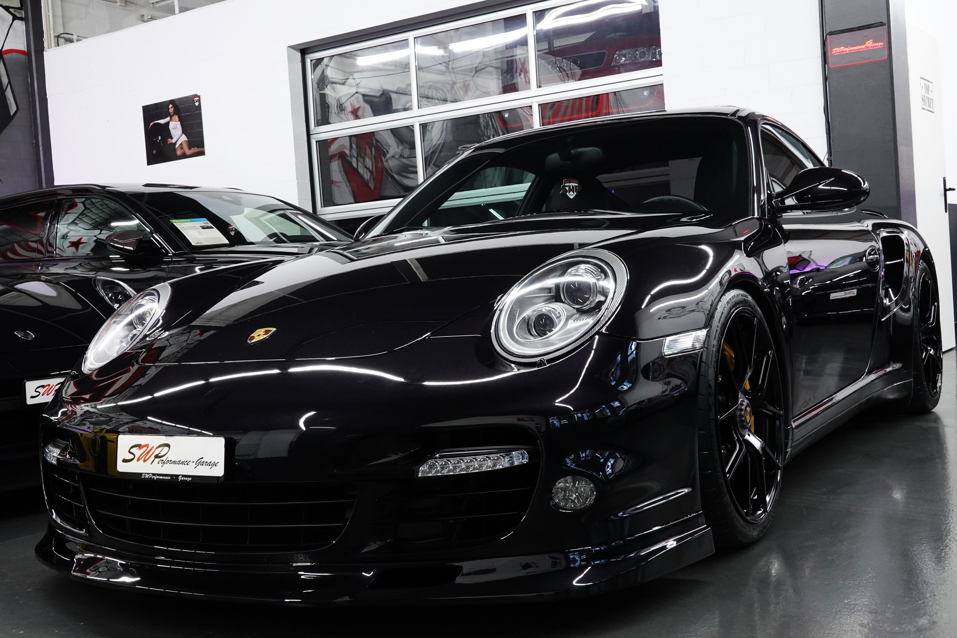 PORSCHE 911 TURBO S 997.2 PDK BLACK CH-FZ AKRAPOVIC KW-V3-image-2