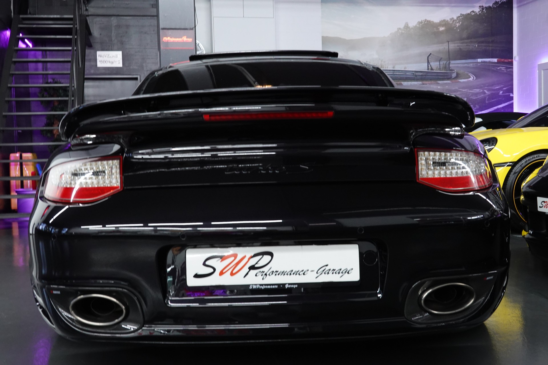 PORSCHE 911 TURBO S 997.2 PDK BLACK CH-FZ AKRAPOVIC KW-V3-image-11