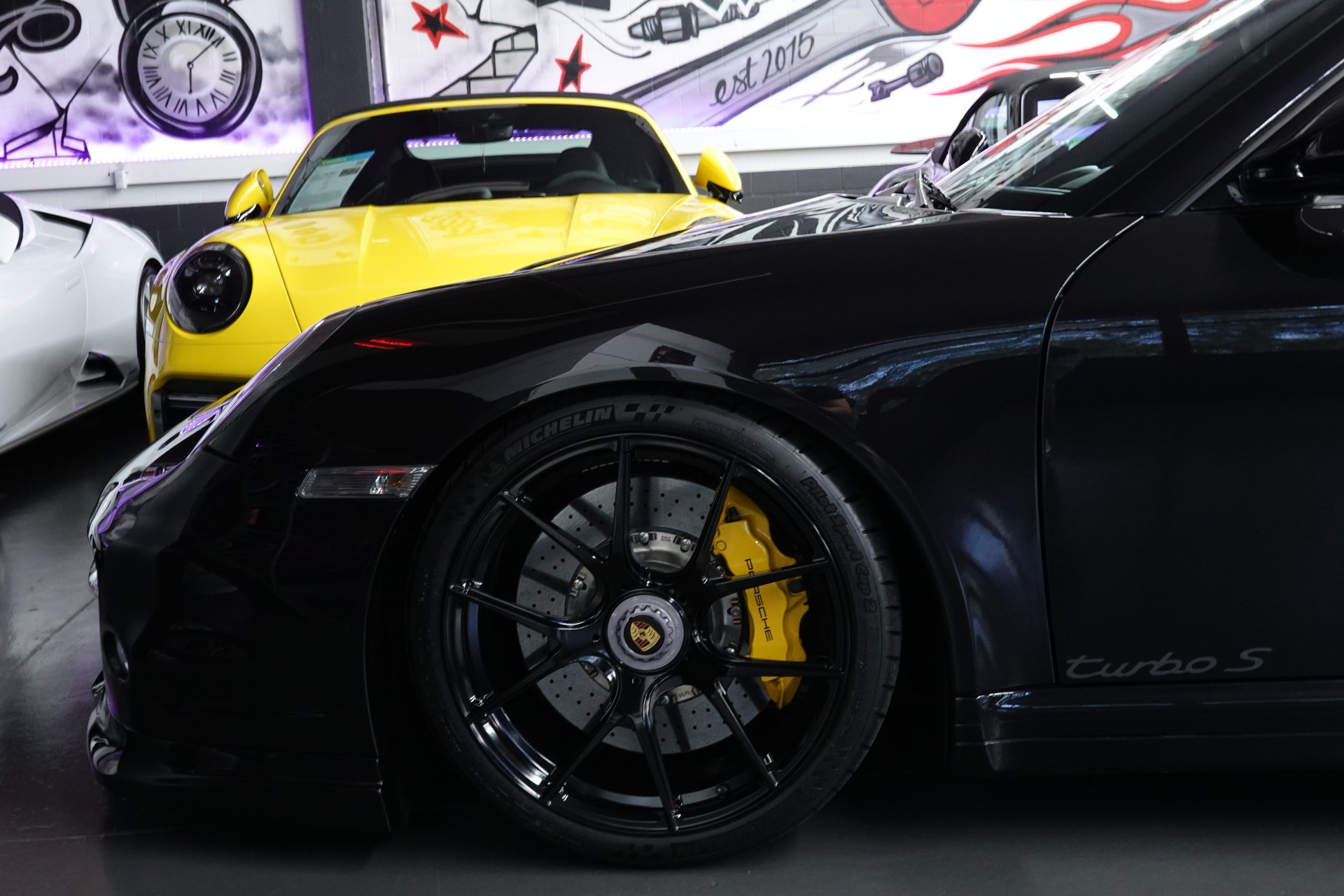 PORSCHE 911 TURBO S 997.2 PDK BLACK CH-FZ AKRAPOVIC KW-V3-image-16