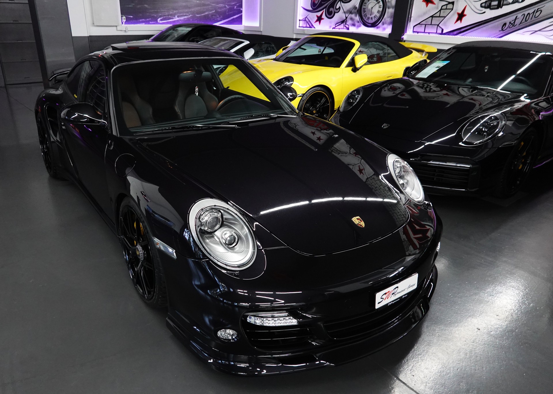 PORSCHE 911 TURBO S 997.2 PDK BLACK CH-FZ AKRAPOVIC KW-V3-image-25