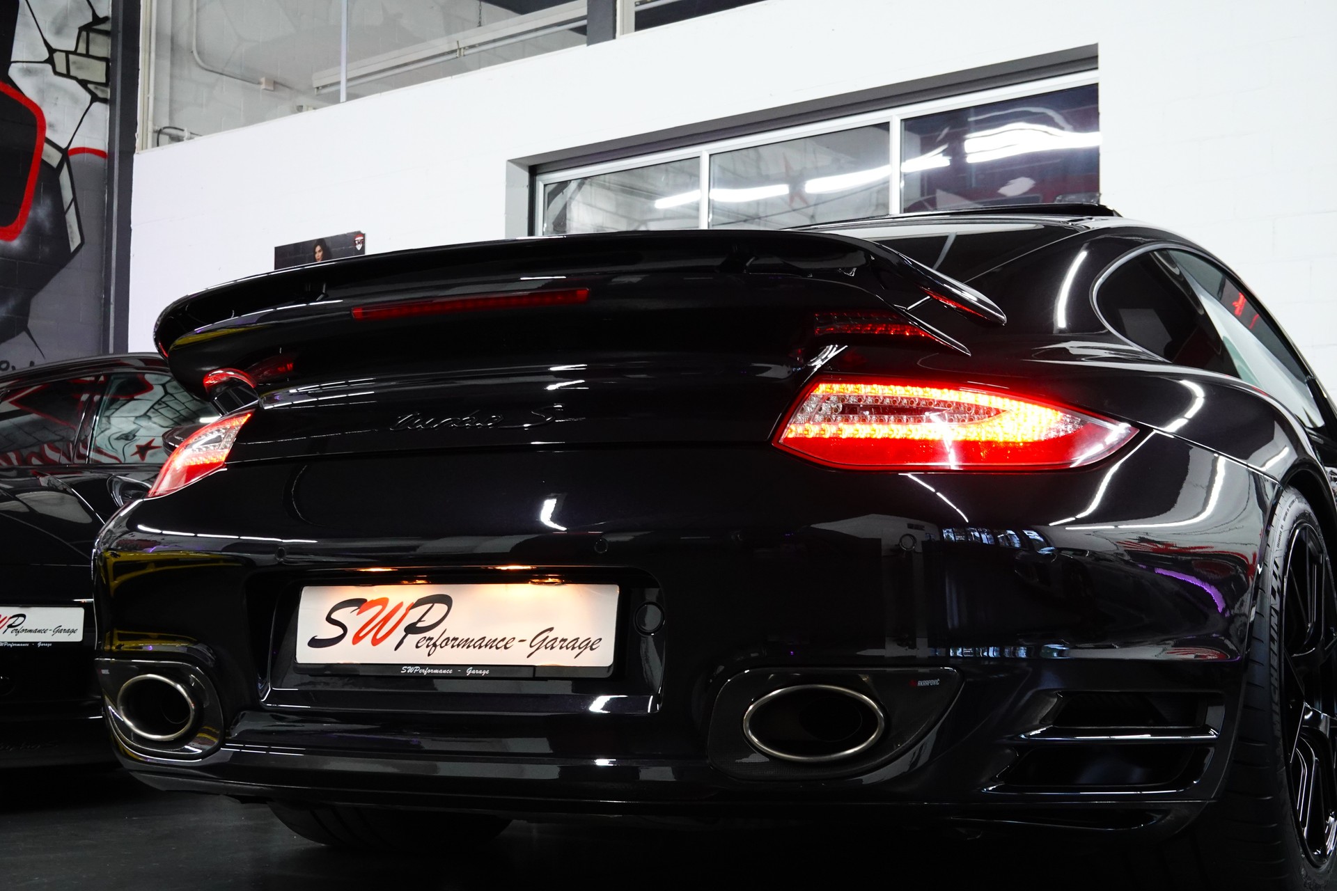 PORSCHE 911 TURBO S 997.2 PDK BLACK CH-FZ AKRAPOVIC KW-V3-image-30