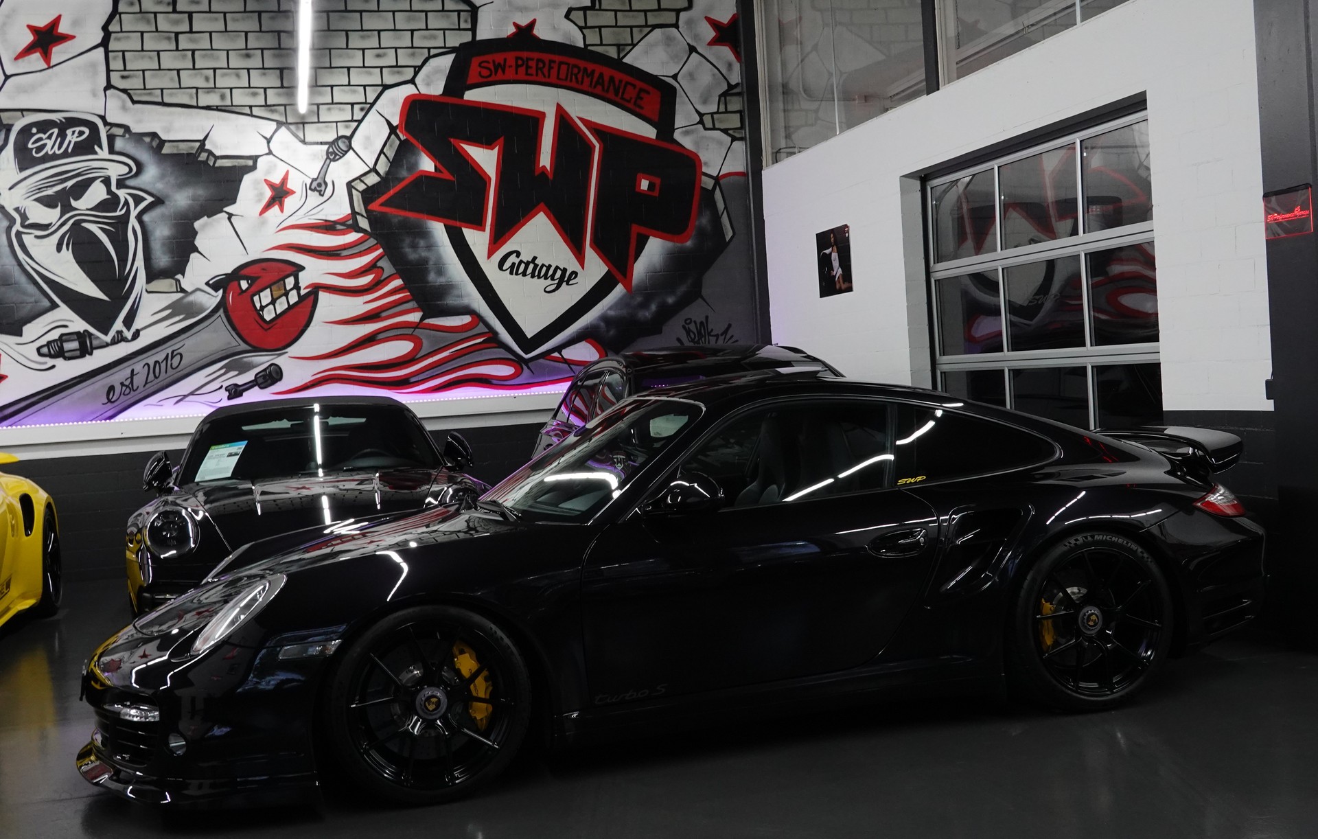 PORSCHE 911 TURBO S 997.2 PDK BLACK CH-FZ AKRAPOVIC KW-V3-image-1