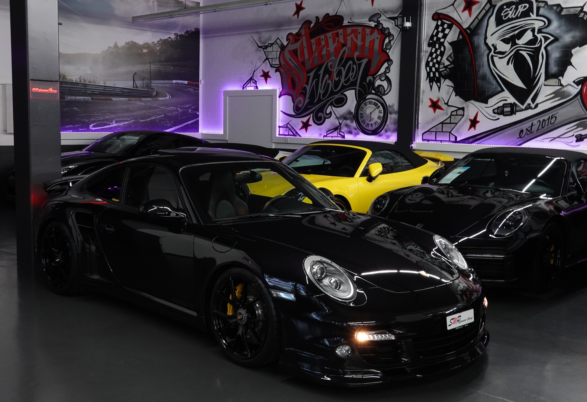 PORSCHE 911 TURBO S 997.2 PDK BLACK CH-FZ AKRAPOVIC KW-V3-image-17