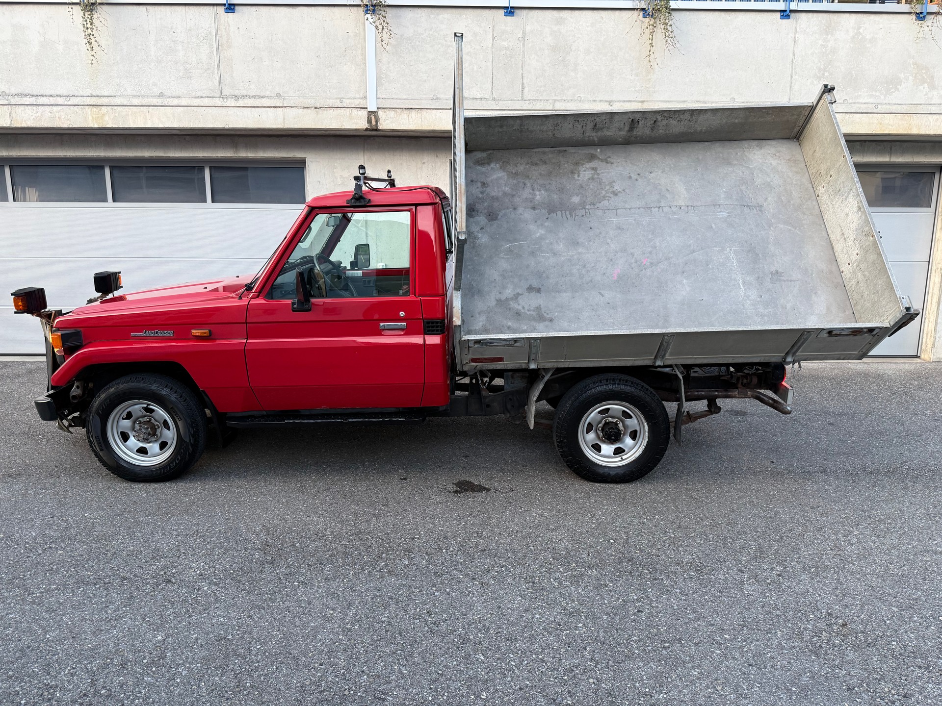 TOYOTA HZJ75 4.2D *3 Seiten-Kipper & Schneepflug*-image-23