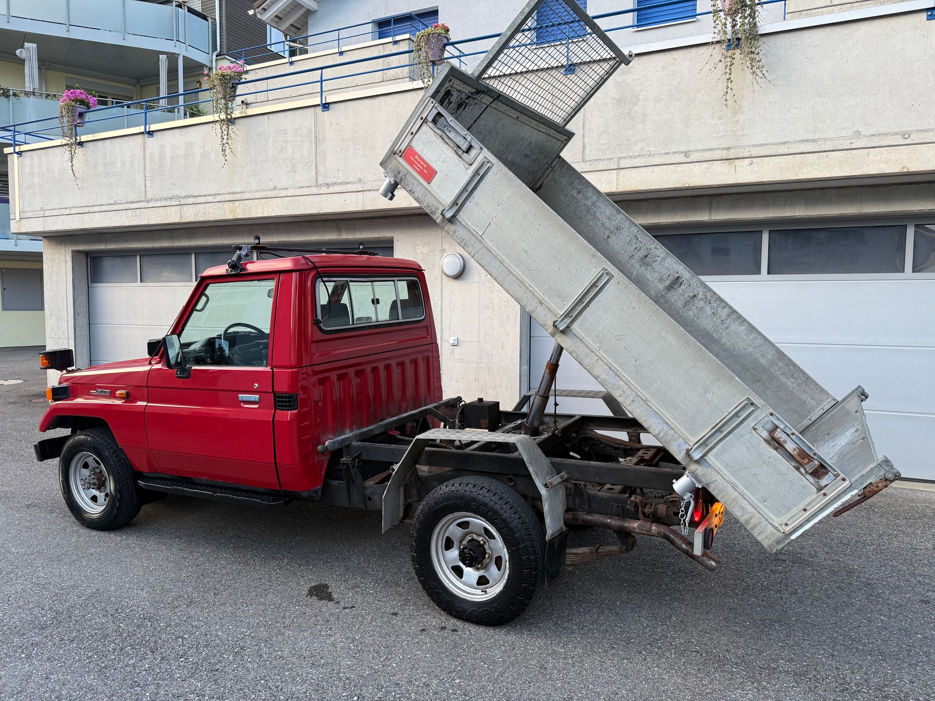 TOYOTA HZJ75 4.2D *3 Seiten-Kipper & Schneepflug*-image-22