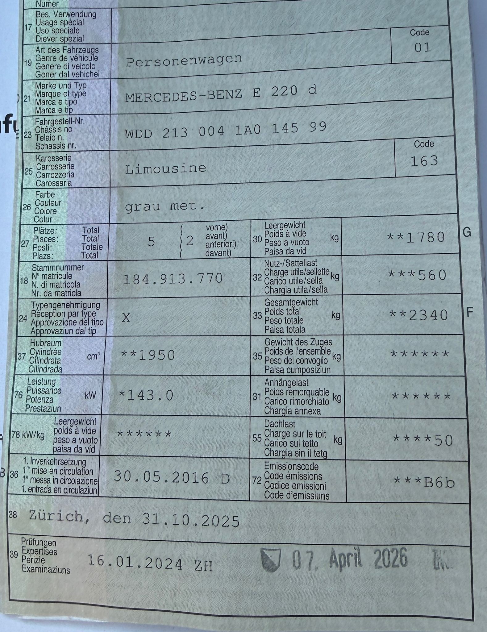 MERCEDES-BENZ E 220 D 8-fach bereift | Schiebedach Frisch ab MFK-image-9