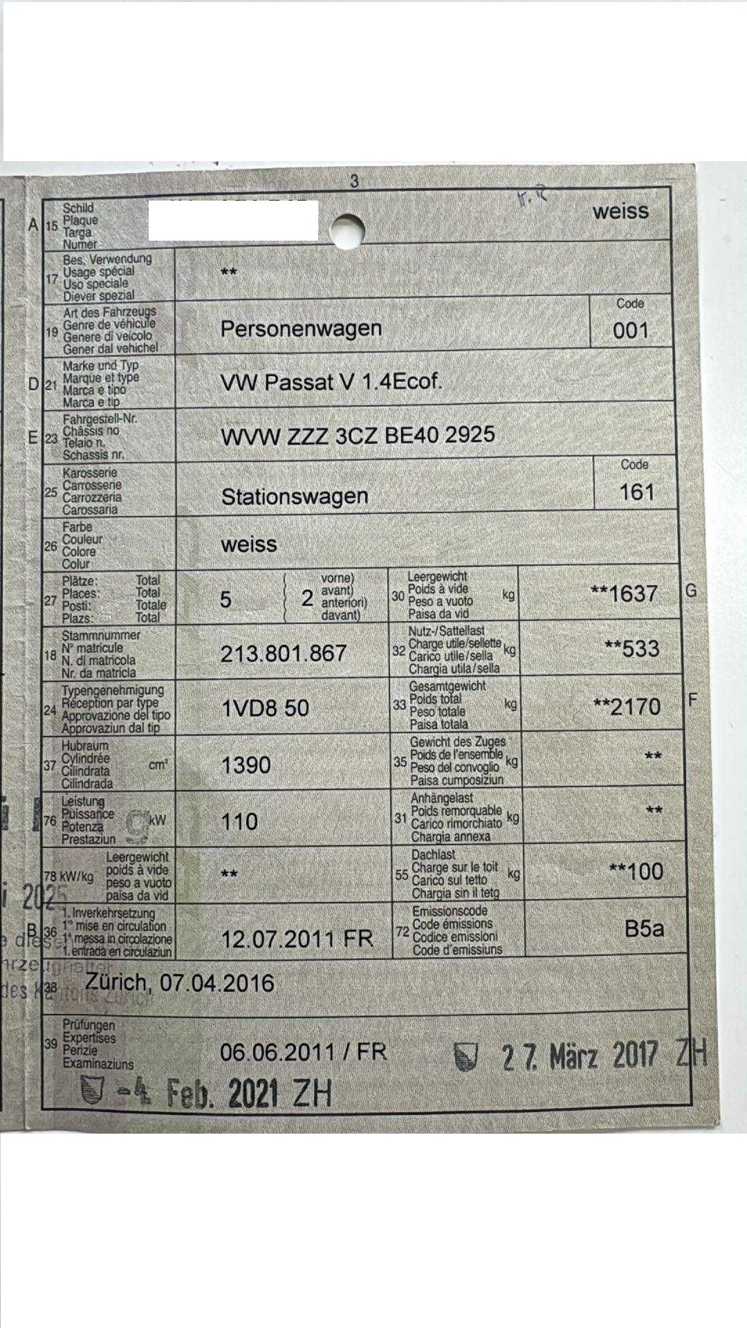 VW Passat Variant 1.4 EcoFuel Comfortline DSG-image-1