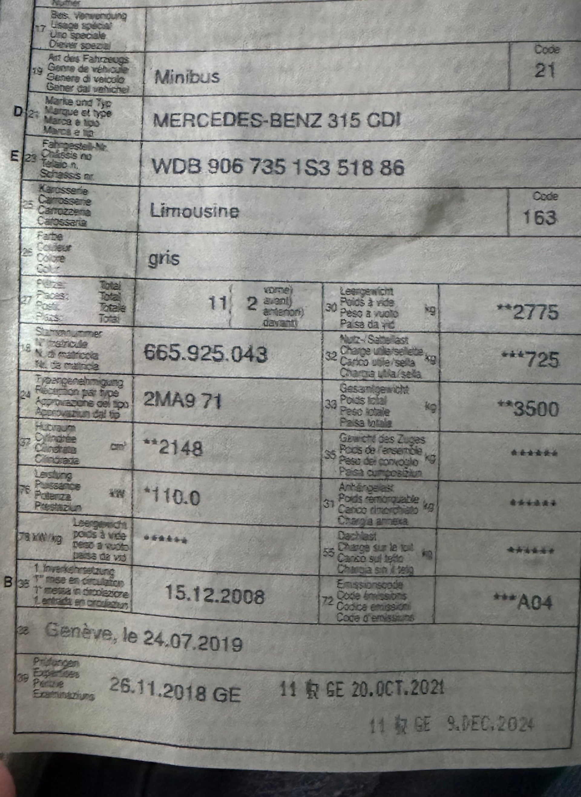 MERCEDES-BENZ Sprinter 315 CDI Lang-image-15