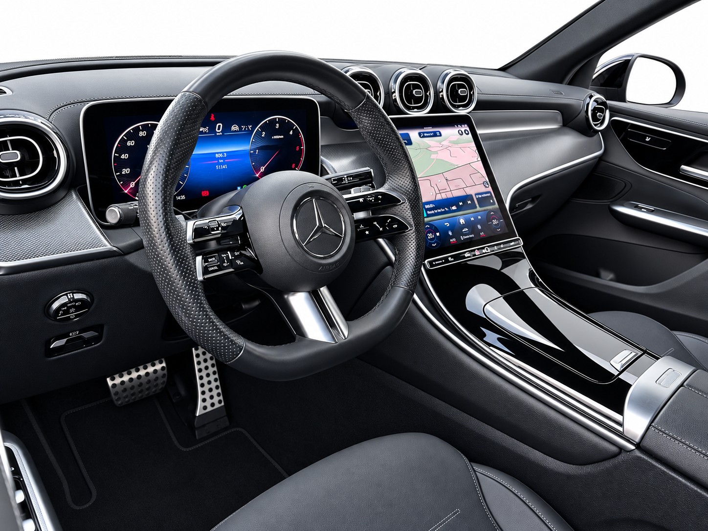 MERCEDES-BENZ GLC 220 d AMG Line 4matic * H FAHRZEUG AUS 1. HAND * GRATIS *-image-8