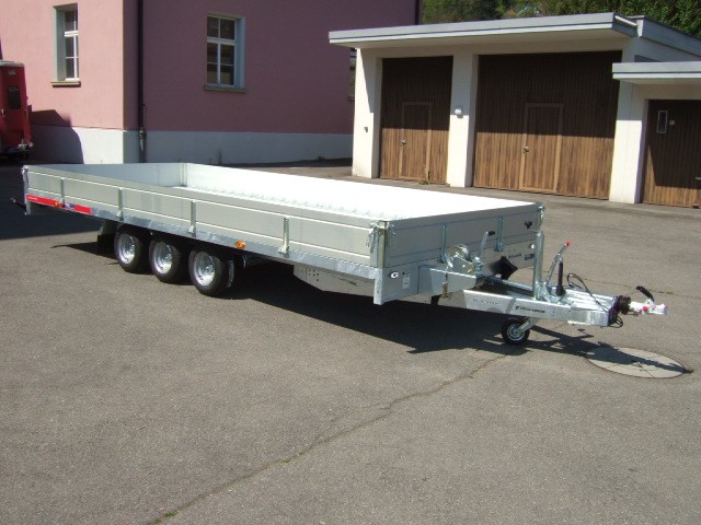 TEMARED Carplatform 5121 3'500kg mit Holzboden und Bordwände-image-1
