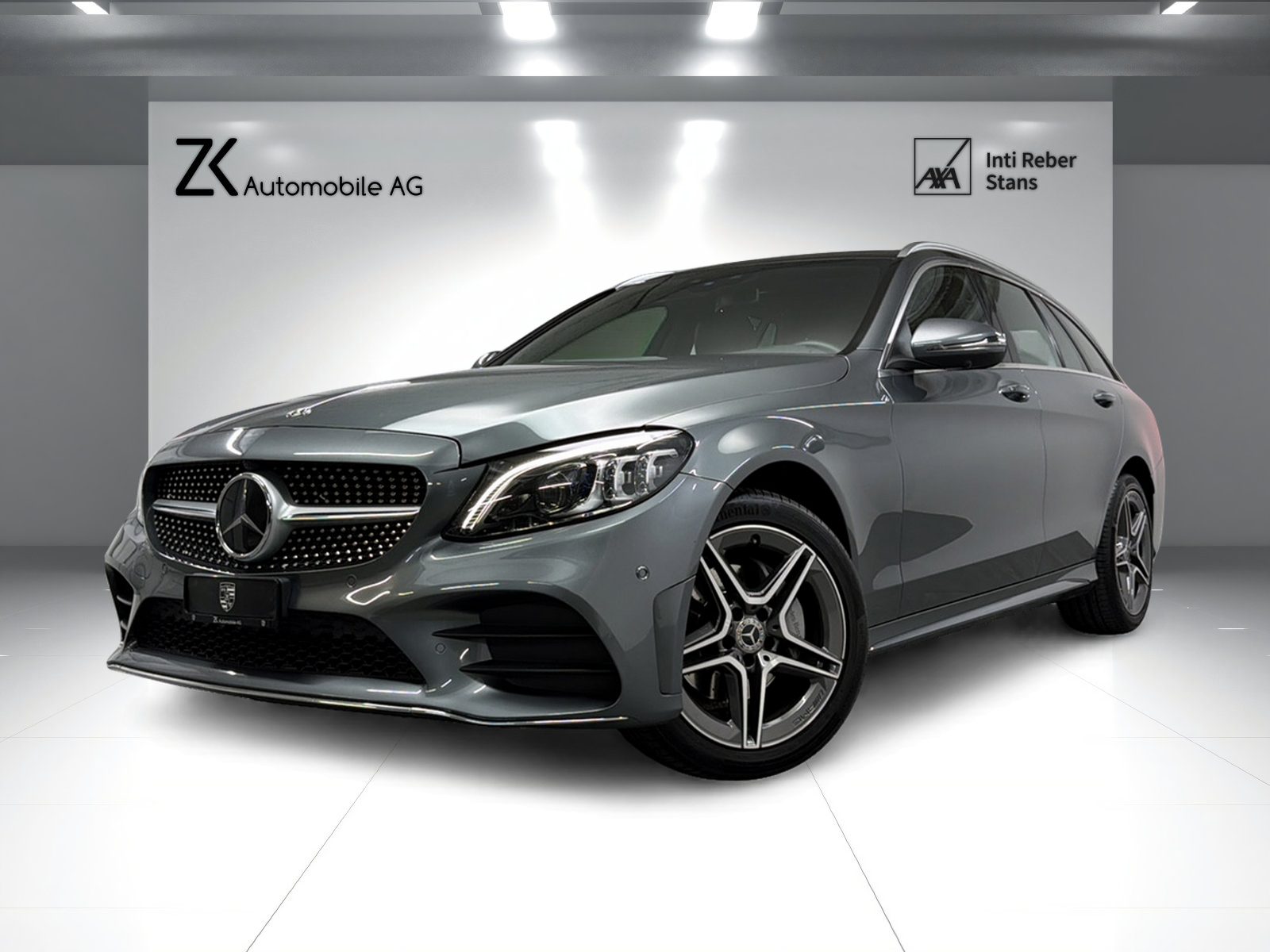 MERCEDES-BENZ C 200 Swiss Star AMG Line 4M Selenitgrau 9G-Tronic / 360° Kamera / Panoramadach / Leder / Keyless Go /-image-0