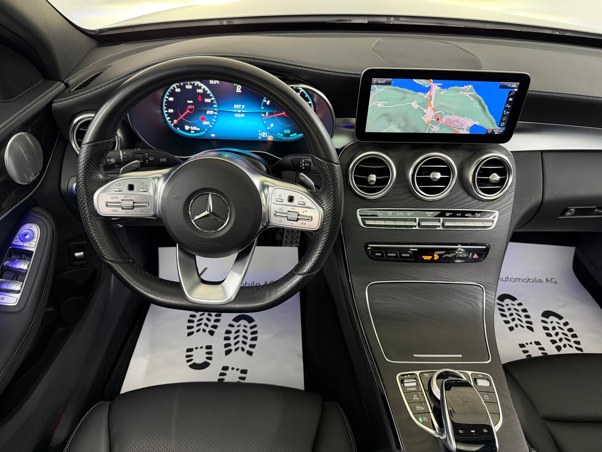 MERCEDES-BENZ C 200 Swiss Star AMG Line 4M Selenitgrau 9G-Tronic / 360° Kamera / Panoramadach / Leder / Keyless Go /-image-11