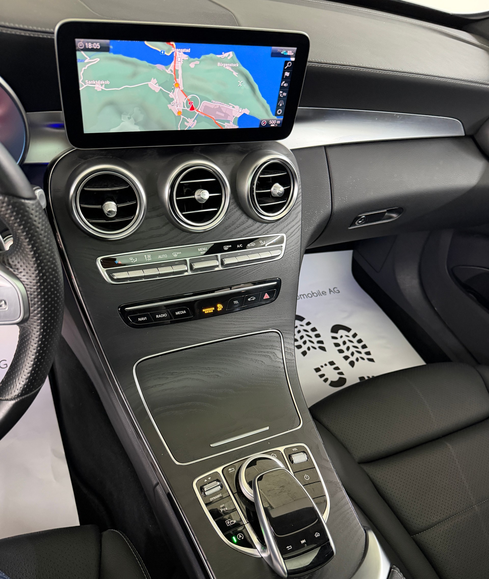 MERCEDES-BENZ C 200 Swiss Star AMG Line 4M Selenitgrau 9G-Tronic / 360° Kamera / Panoramadach / Leder / Keyless Go /-image-13