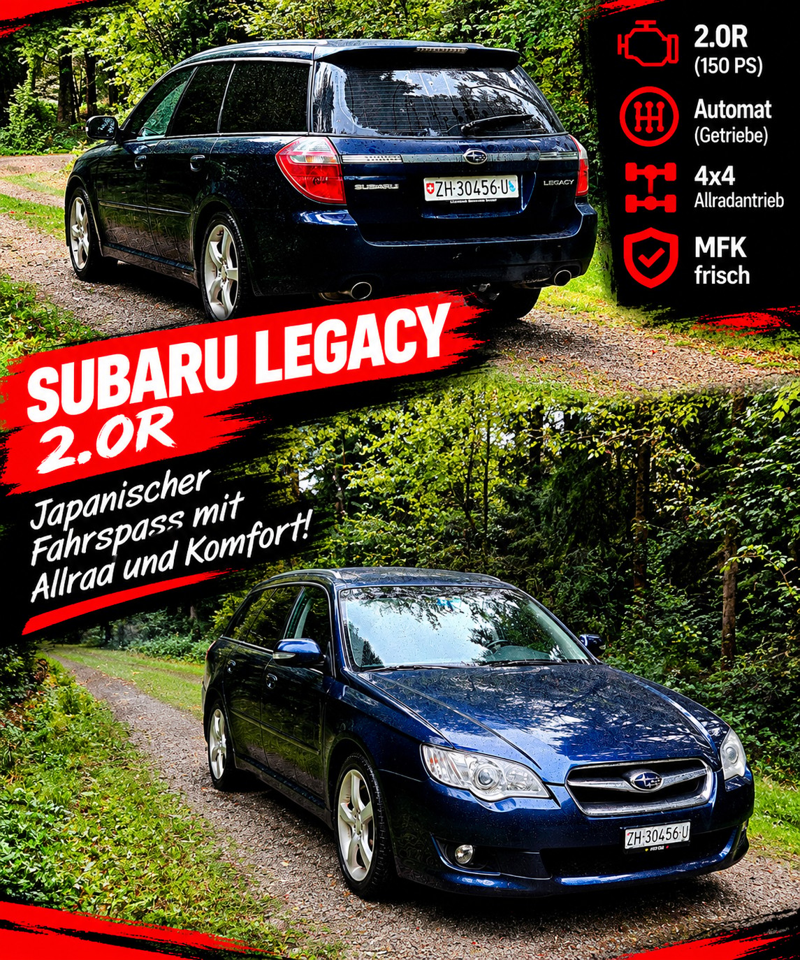 SUBARU Legacy 2.0R AWD Swiss Automatic-image-0