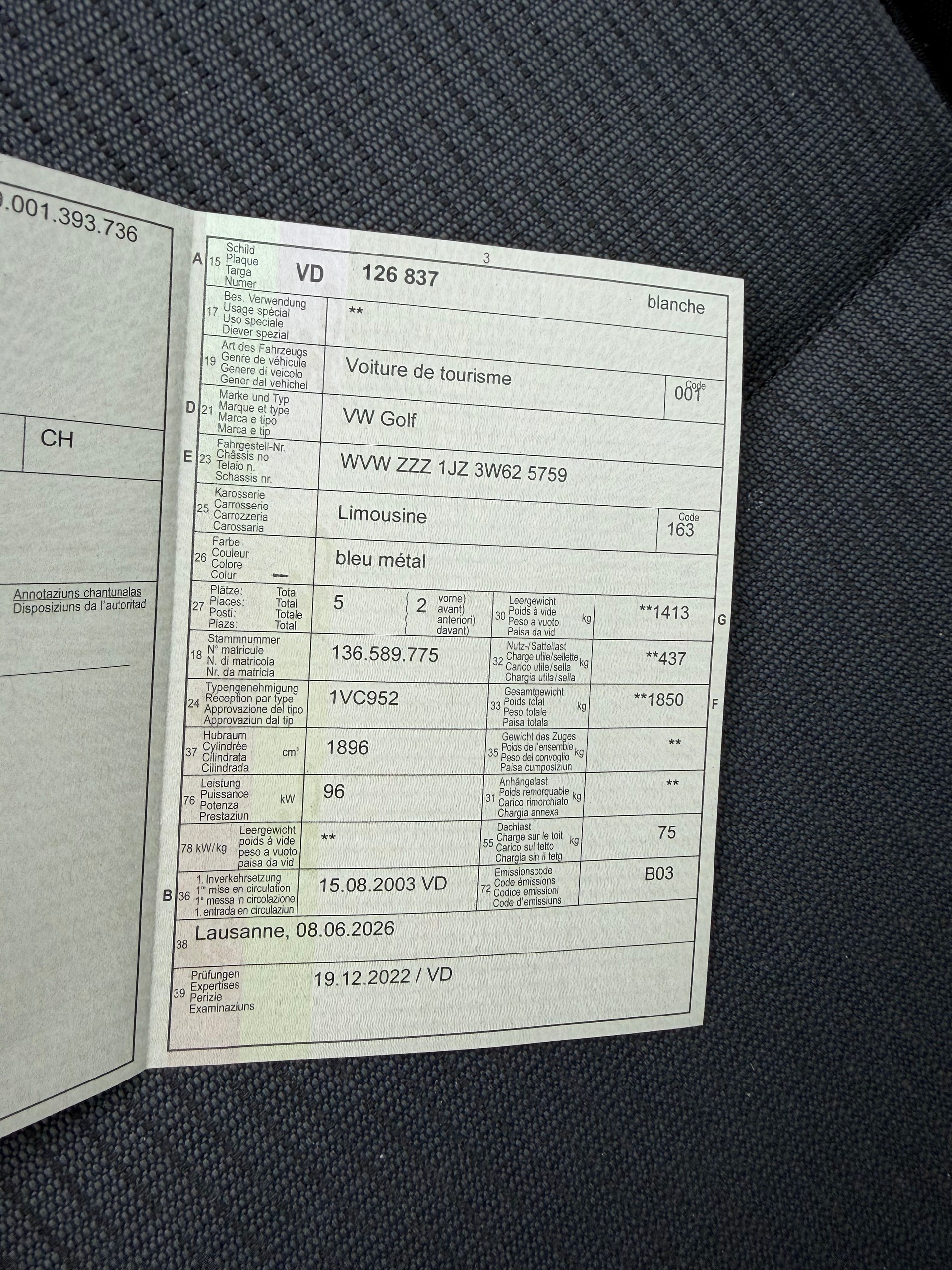 VW TDI 1.9 Pacific 130 cv boîte Automatique-image-12