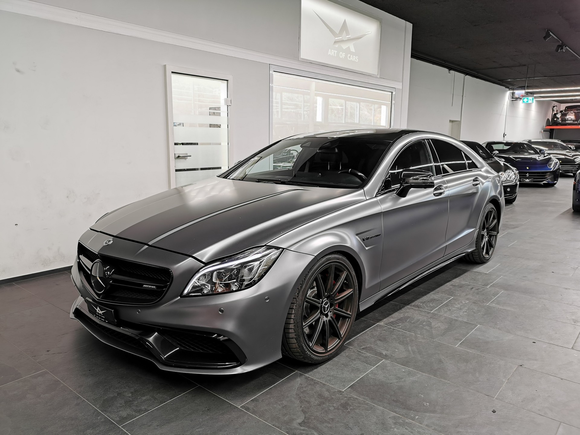 MERCEDES-BENZ CLS 63 AMG S 4Matic 585 PS MANUFAKTUR MAGNO MATT LEDER EXCLUSIVE FACELIFT DISTRONIC 360° DAB ALCANTARA HIMMEL KEYLESS PANO W218-image-2