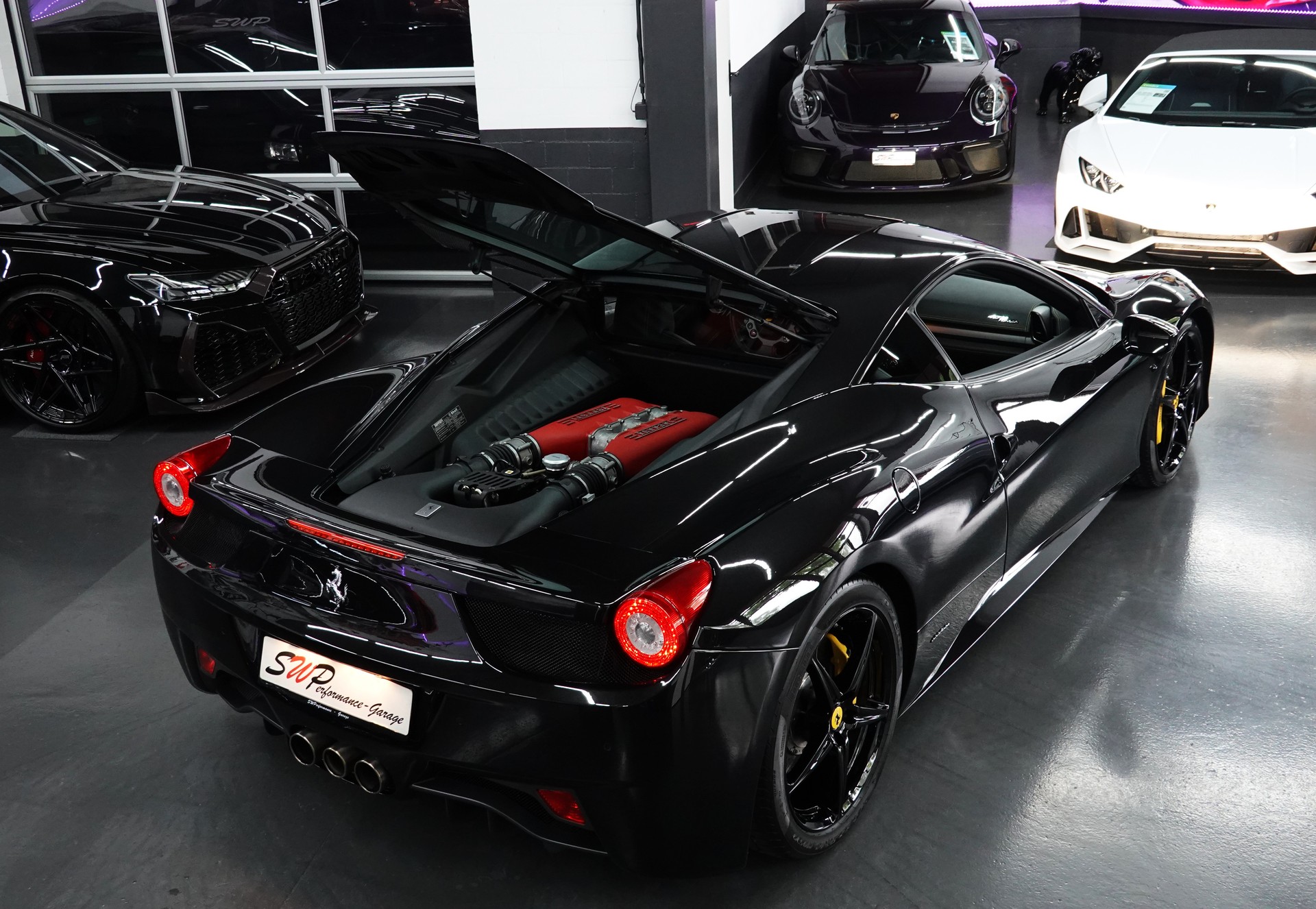 FERRARI 458 ITALIA 4.5 V8 SAUGER // FERRARI SERVICE // CH-FAHRZEUG // GELBE NÄHTE-image-53