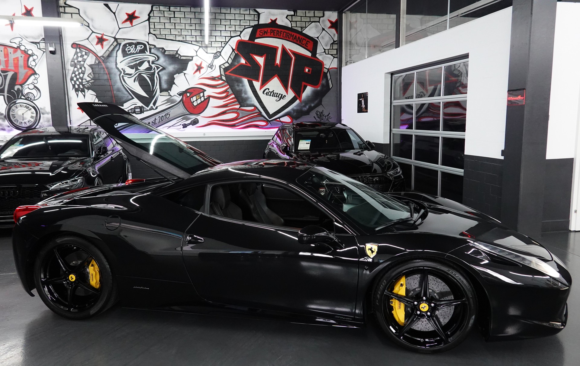 FERRARI 458 ITALIA 4.5 V8 SAUGER // FERRARI SERVICE // CH-FAHRZEUG // GELBE NÄHTE-image-51