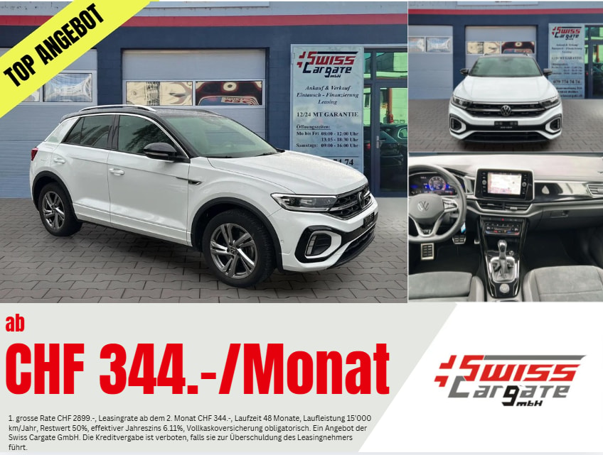 VW T-Roc 2.0 TSI R-Line DSG 4Motion mit AHK & Werksgarantie