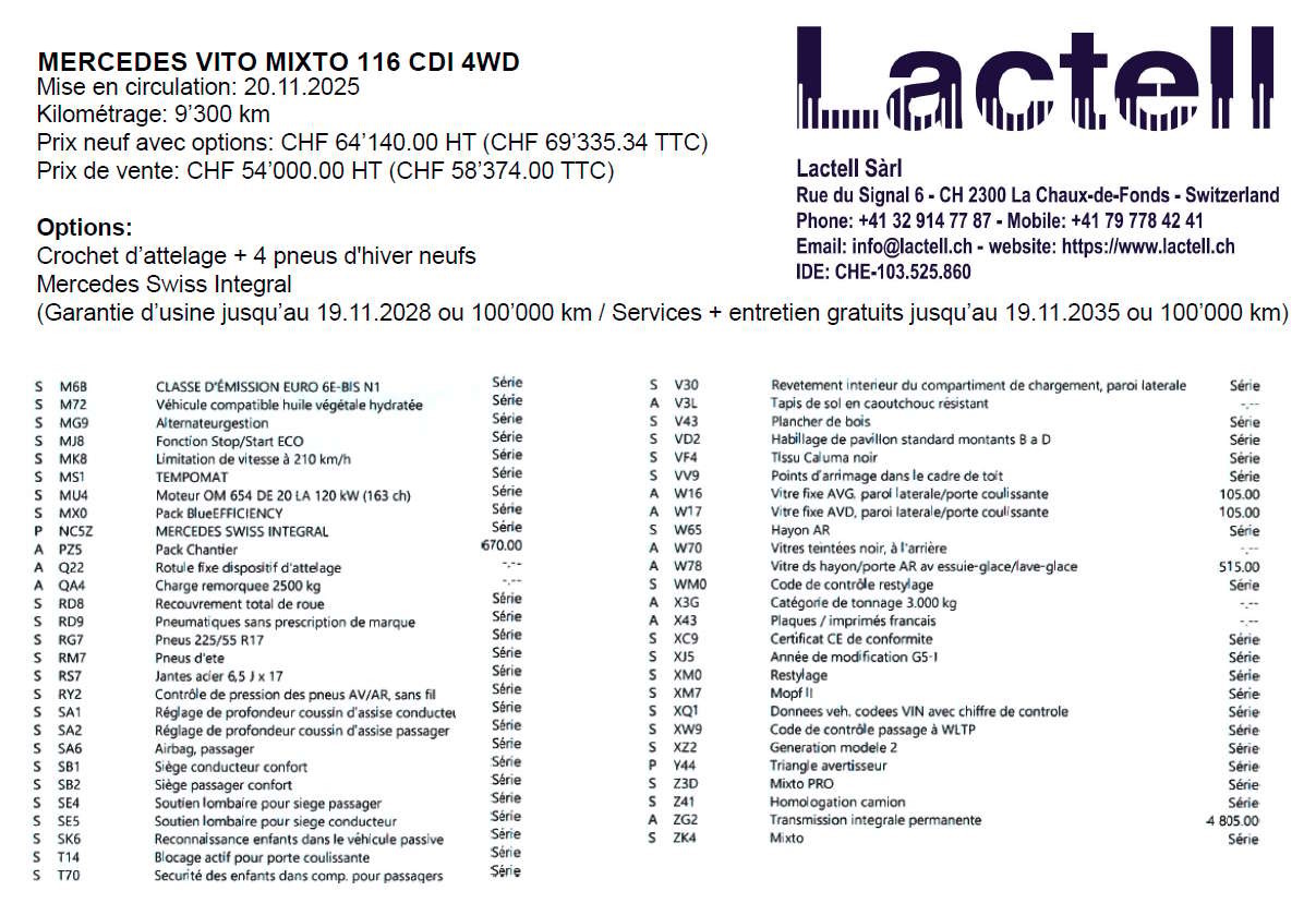 MERCEDES-BENZ 2.0 CDI Mixto Select 4WD-image-2