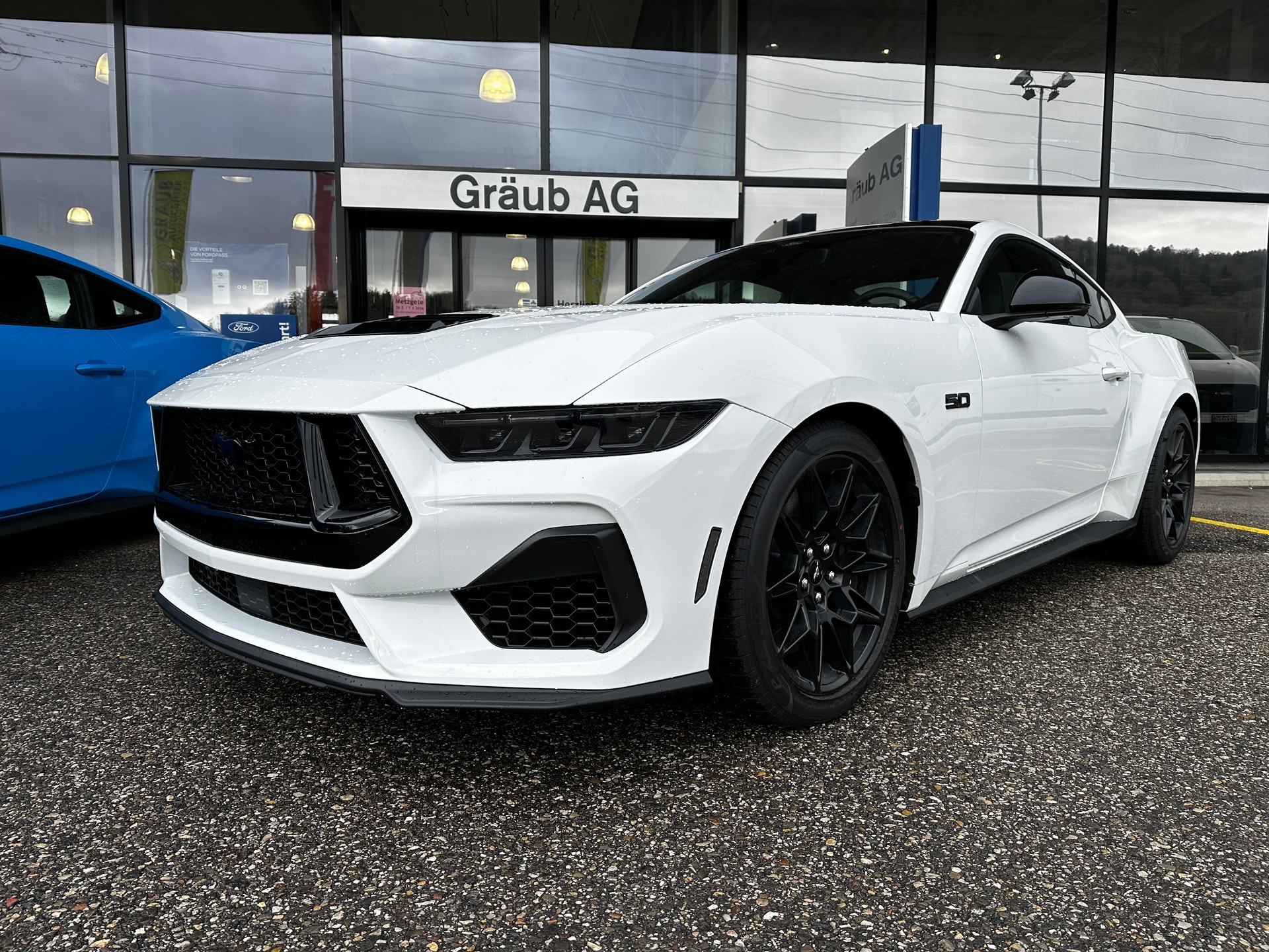 FORD Mustang Fastback 5.0 V8 GT Automat NITE PONY BLACK-PACK!-image-0