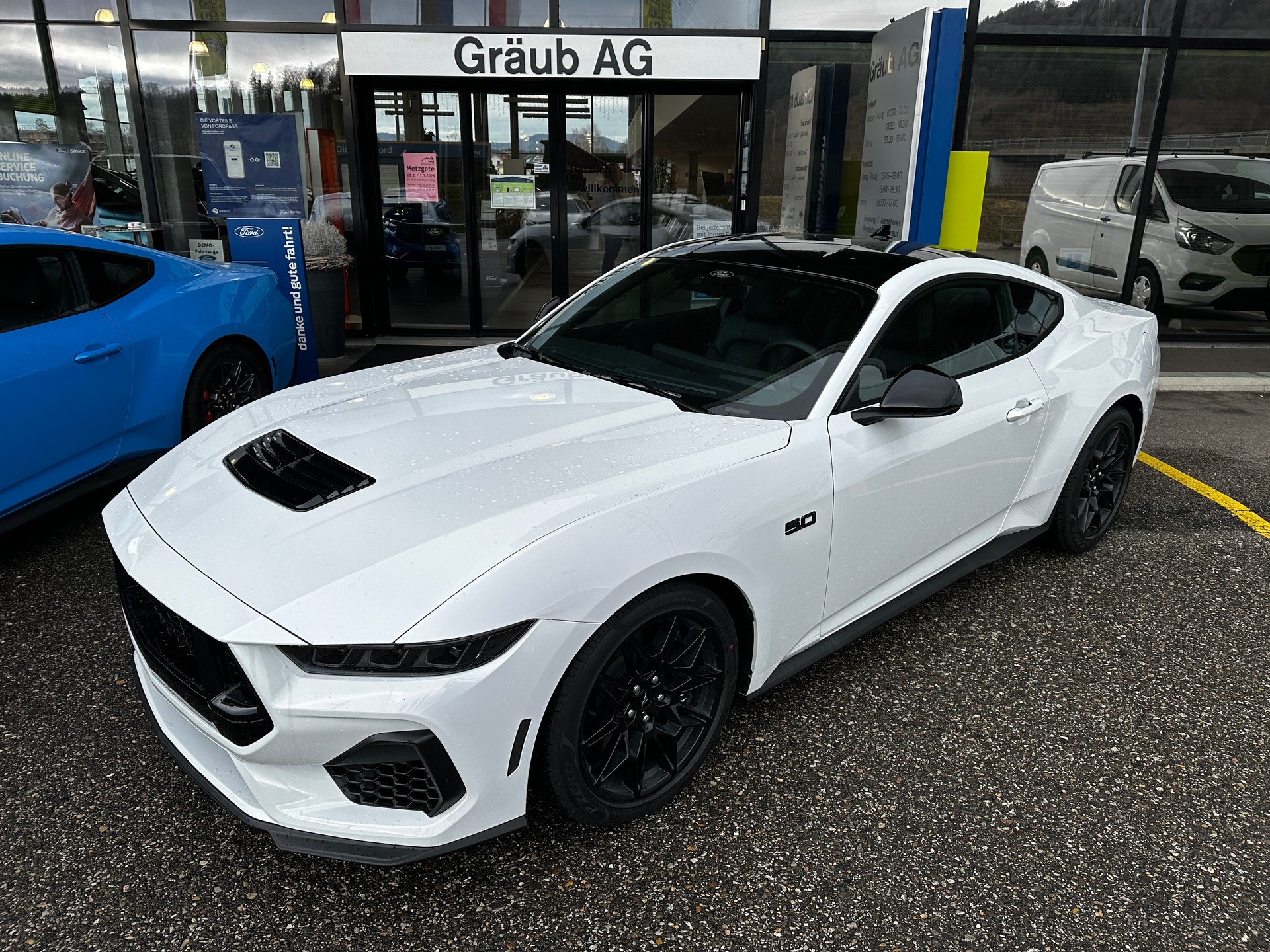FORD Mustang Fastback 5.0 V8 GT Automat NITE PONY BLACK-PACK!-image-2
