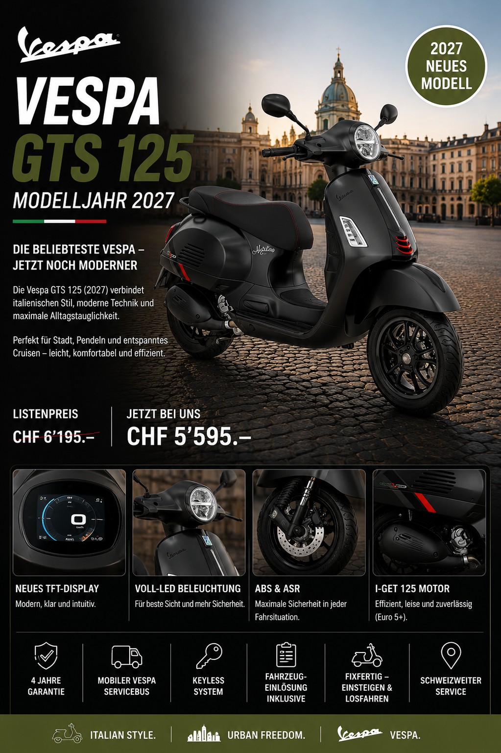 PIAGGIO Vespa GTS 125 Super Sport Euro 5+ 2027