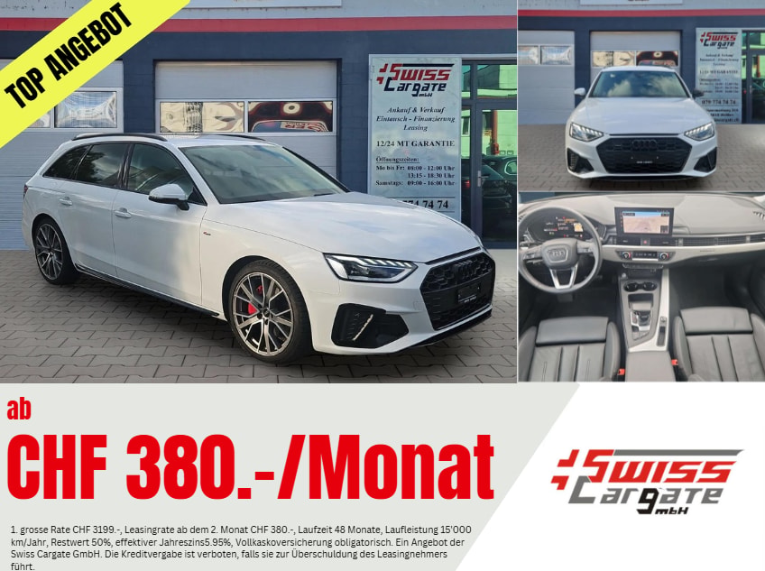AUDI A4 Avant 40 TDI S line Attraction quattro S-tronic mit AHK Vorbereitung & 5J Werksgarantie oder bis 100000km-image-0