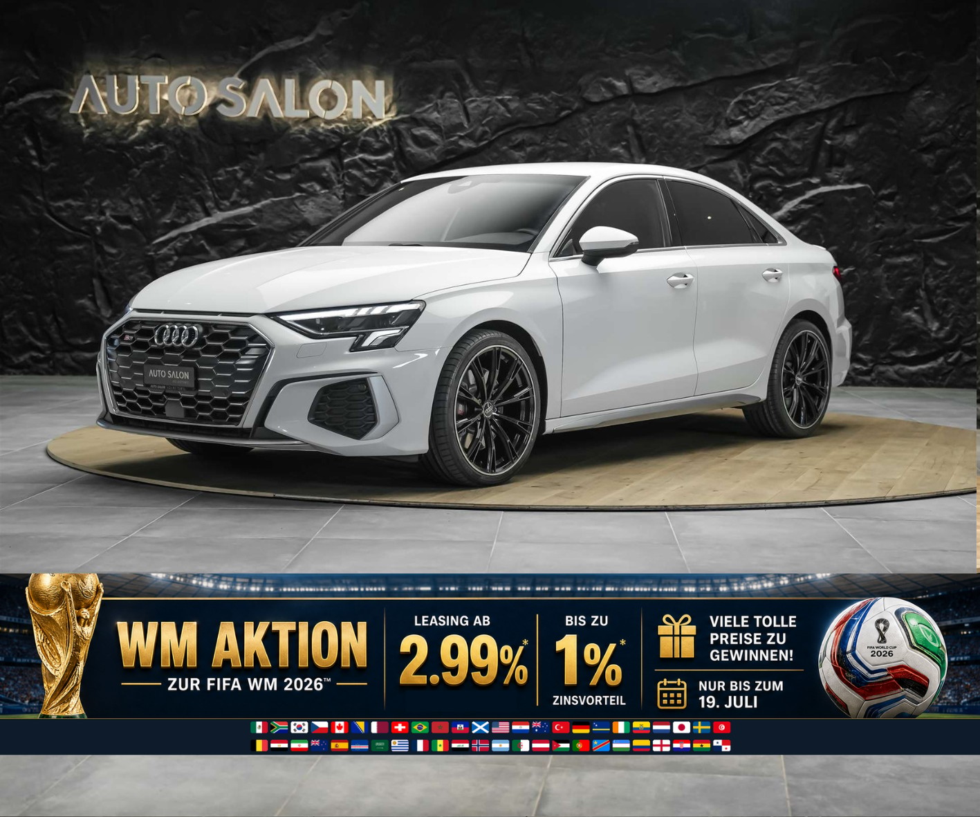 AUDI S3 Limousine 2.0 TFSI quattro S-tronic *19" Felgen*Abstandsregler*