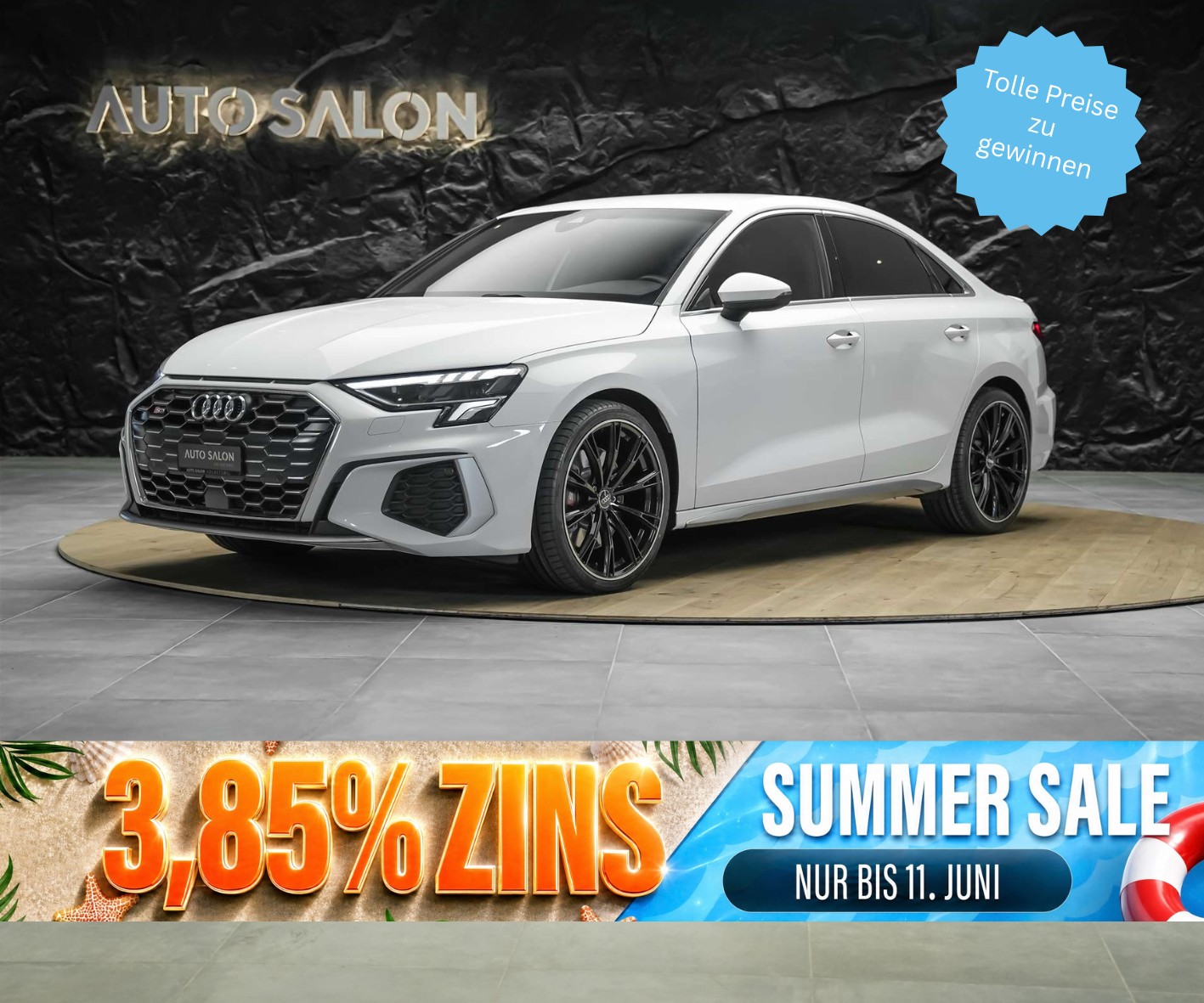 AUDI S3 Limousine 2.0 TFSI quattro S-tronic *19" Felgen*Abstandsregler*
