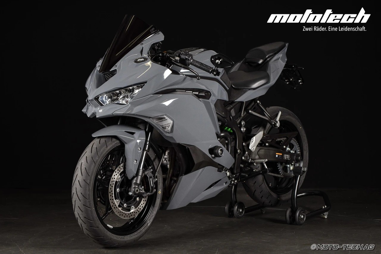 Ninja ZX-4RR (35kW) STAGE 1 Stonehenge Grey | ▷ MotoTech ®