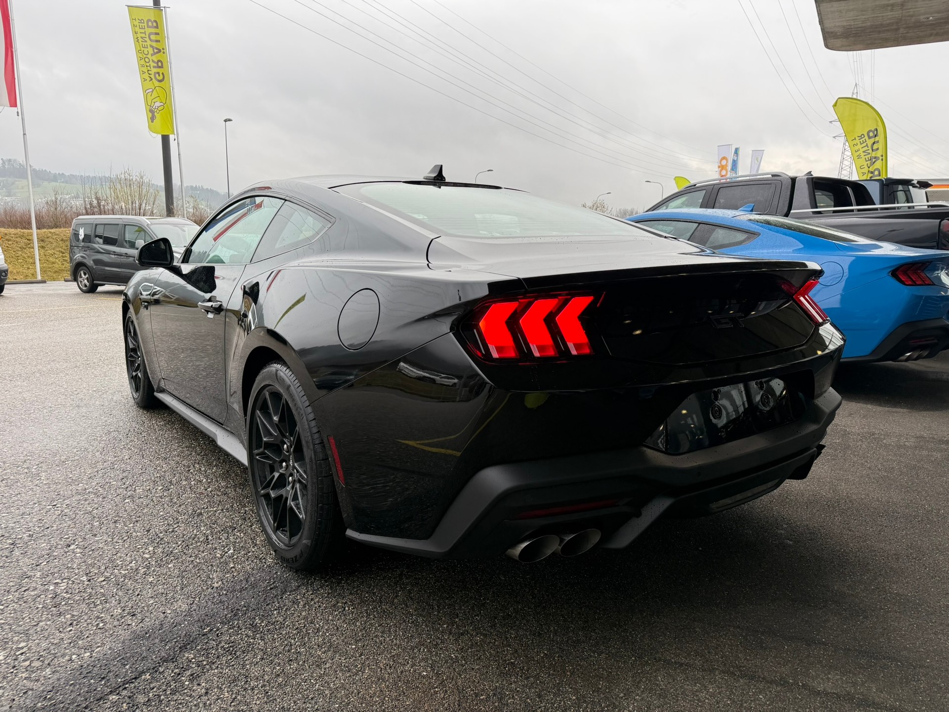 FORD Mustang Fastback 5.0 V8 GT Automat FULL BLACK-image-4