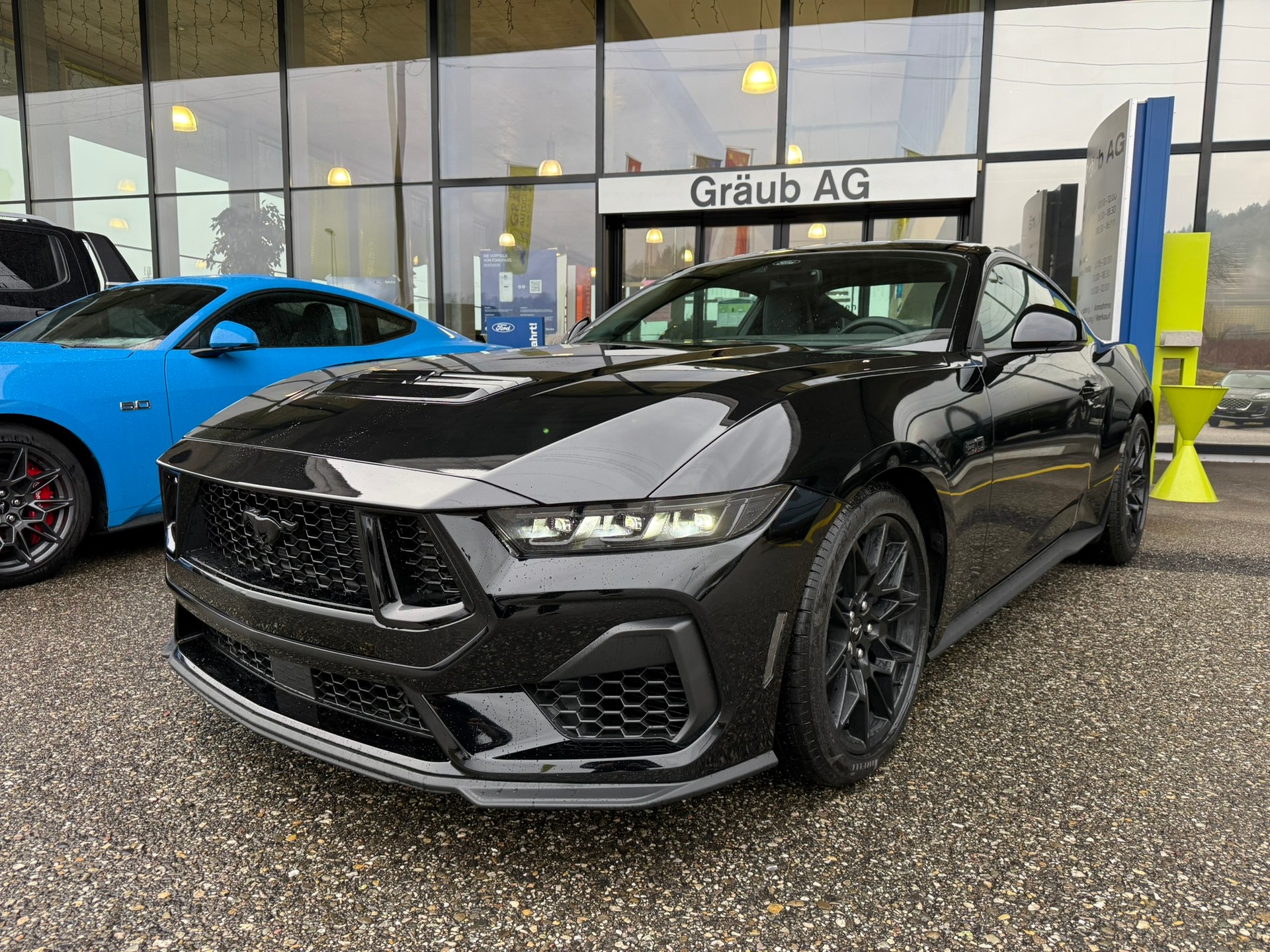 FORD Mustang Fastback 5.0 V8 GT Automat FULL BLACK-image-0