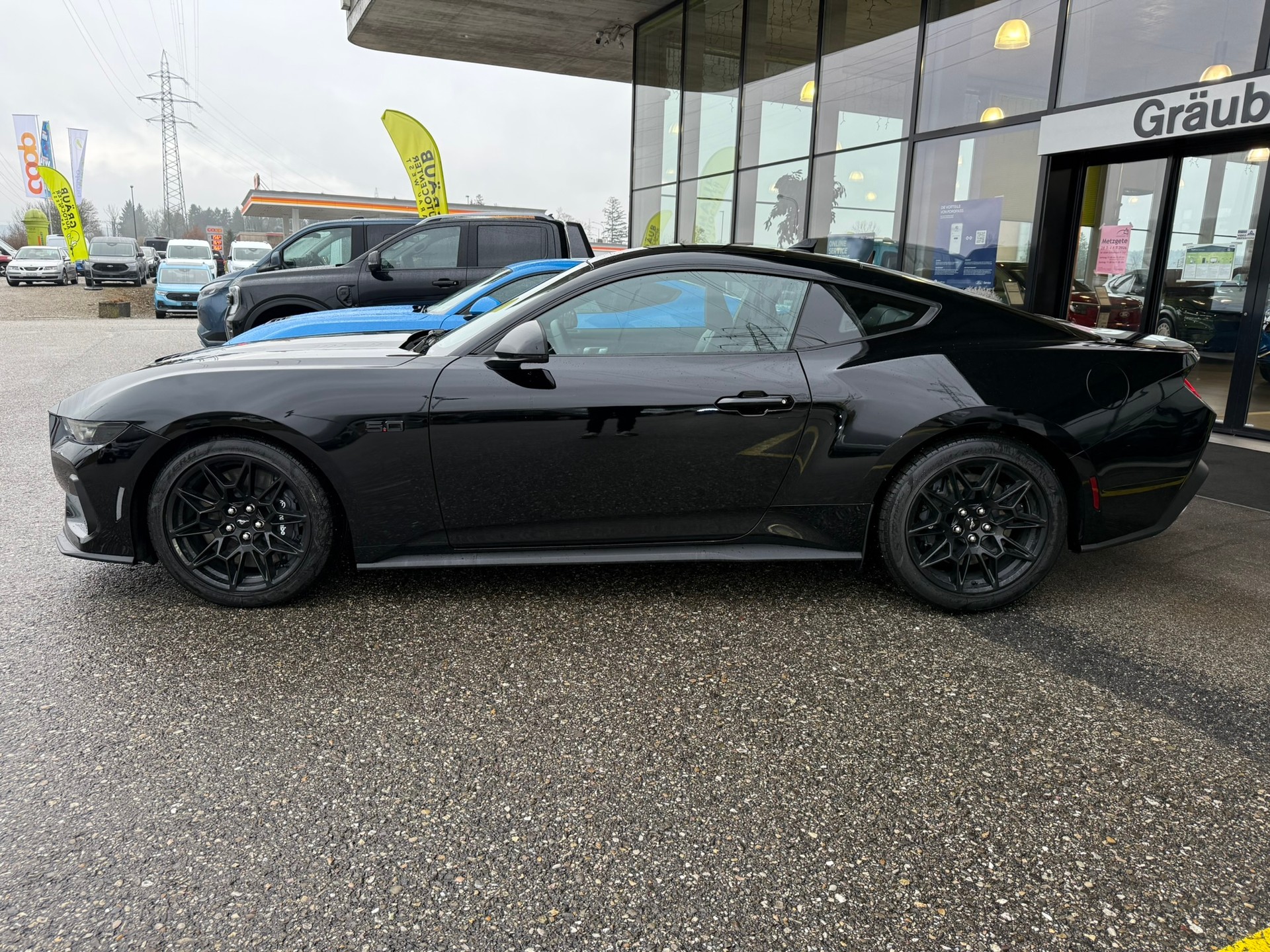 FORD Mustang Fastback 5.0 V8 GT Automat FULL BLACK-image-3