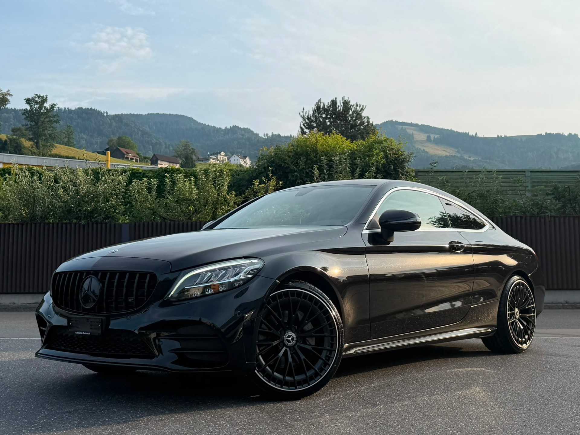 MERCEDES-BENZ C 200 Coupé 4Matic AMG Line 9G-Tronic (C63 AMG Bodykit) Black&Chrome Edition-image-0