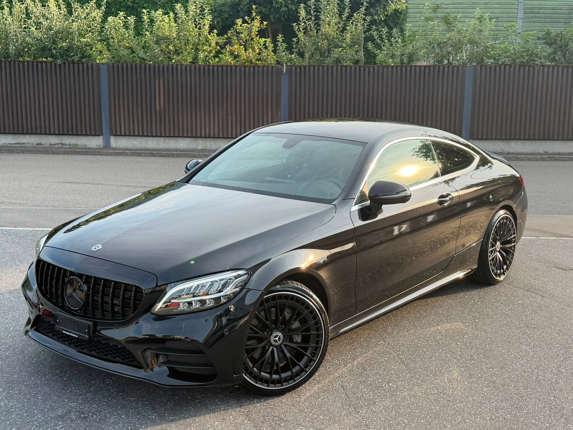 MERCEDES-BENZ C 200 Coupé 4Matic AMG Line 9G-Tronic (C63 AMG Bodykit) Black&Chrome Edition-image-1