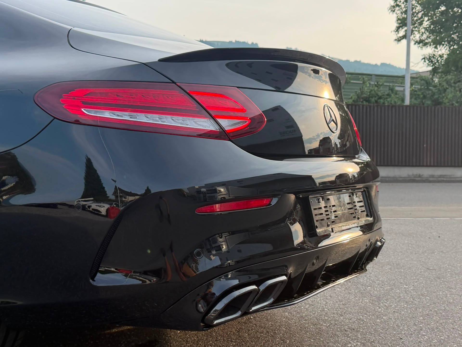 MERCEDES-BENZ C 200 Coupé 4Matic AMG Line 9G-Tronic (C63 AMG Bodykit) Black&Chrome Edition-image-7