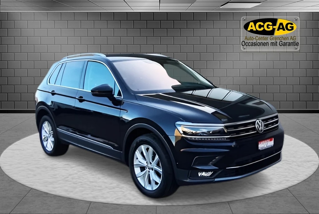 VW Tiguan 2.0 TDI SCR Highline 4Motion DSG ** 190PS ** GR-Navi ** RF-Kamera ** Abstandsregelsysteme ** Frisch Ab MFK & Service **-image-0